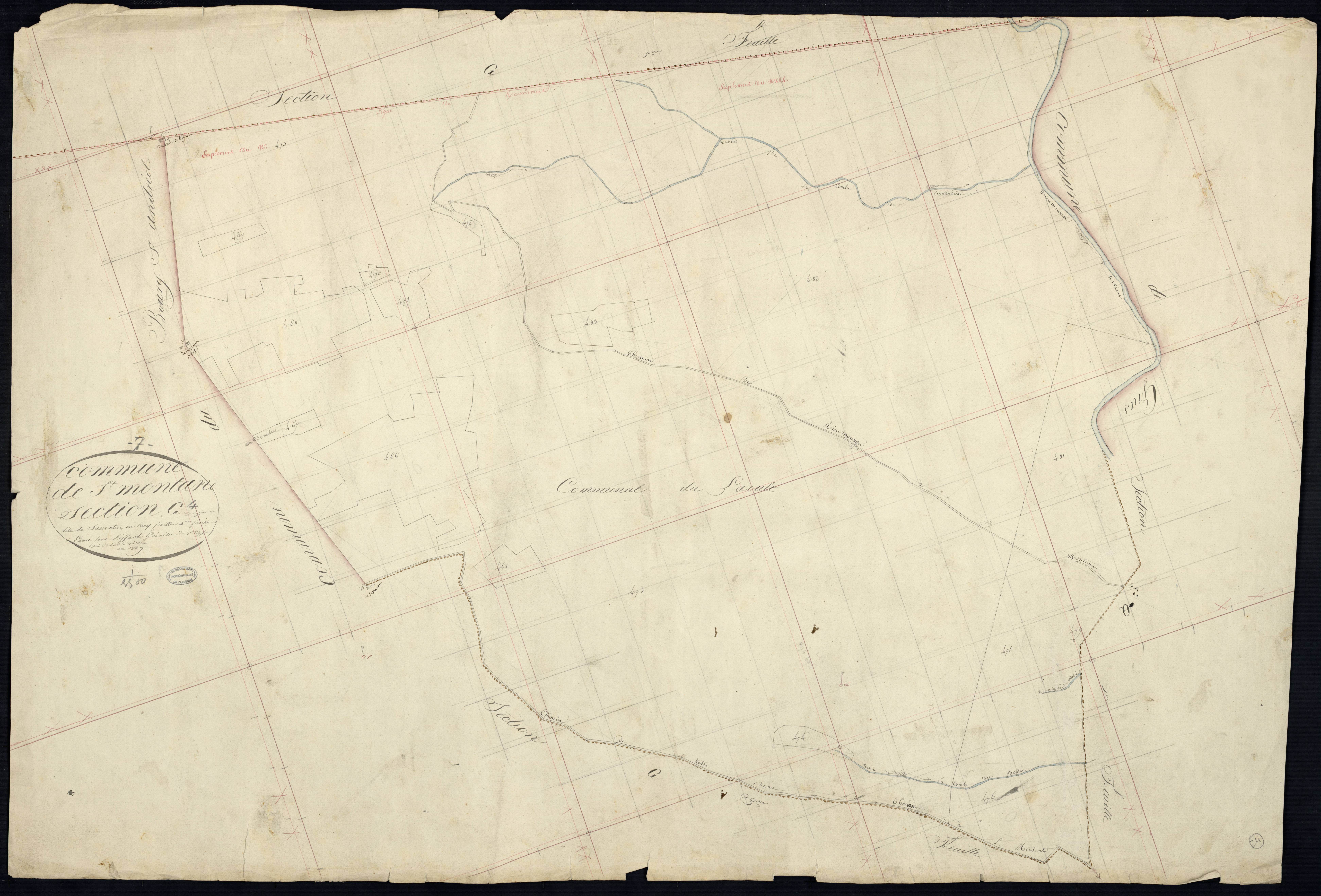 Saint-Montan - Section G - Feuillet 4