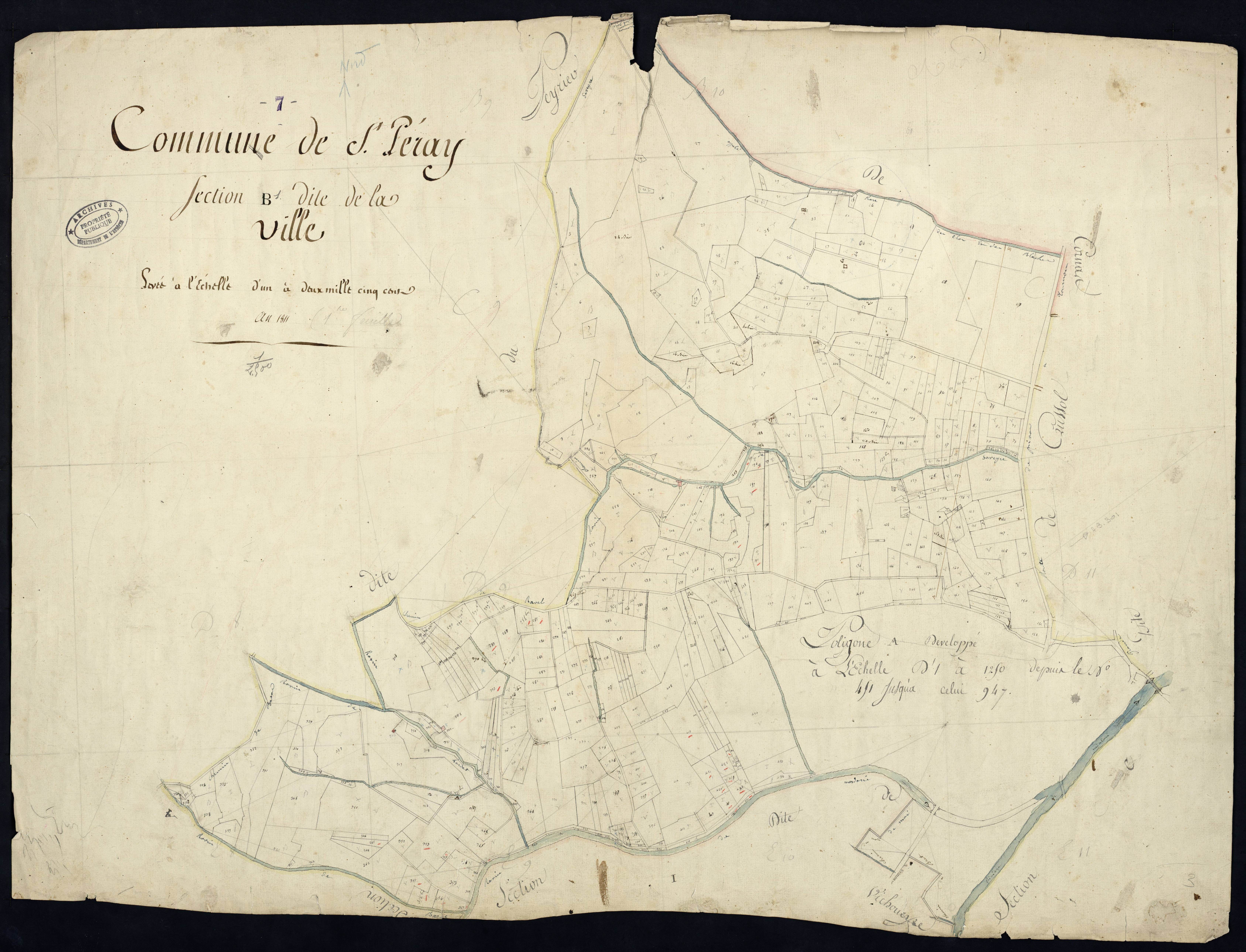 Saint-Péray - Section B - Feuillet 1