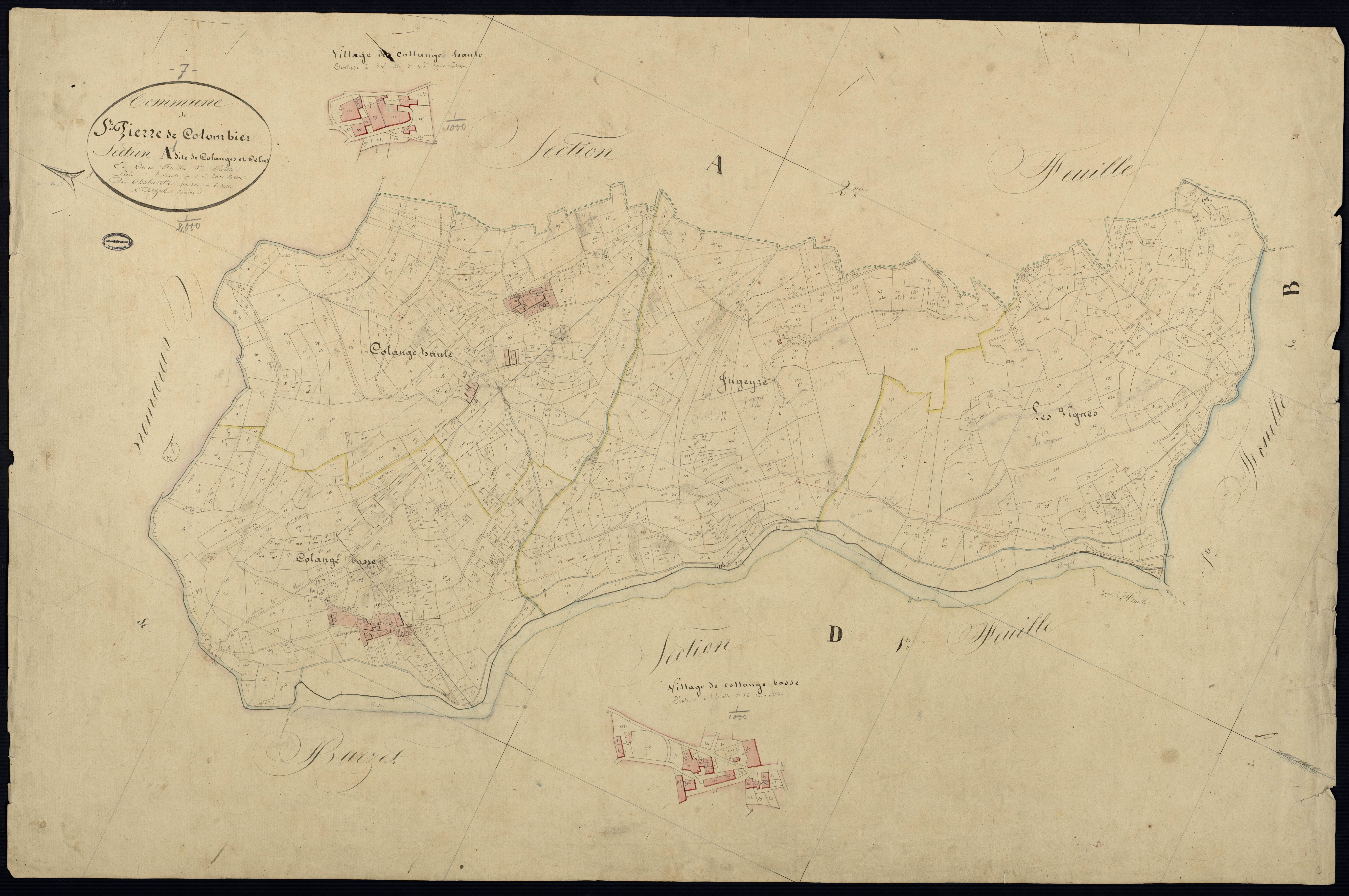 Saint-Pierre-de-Colombier - Section A - Feuillet 1