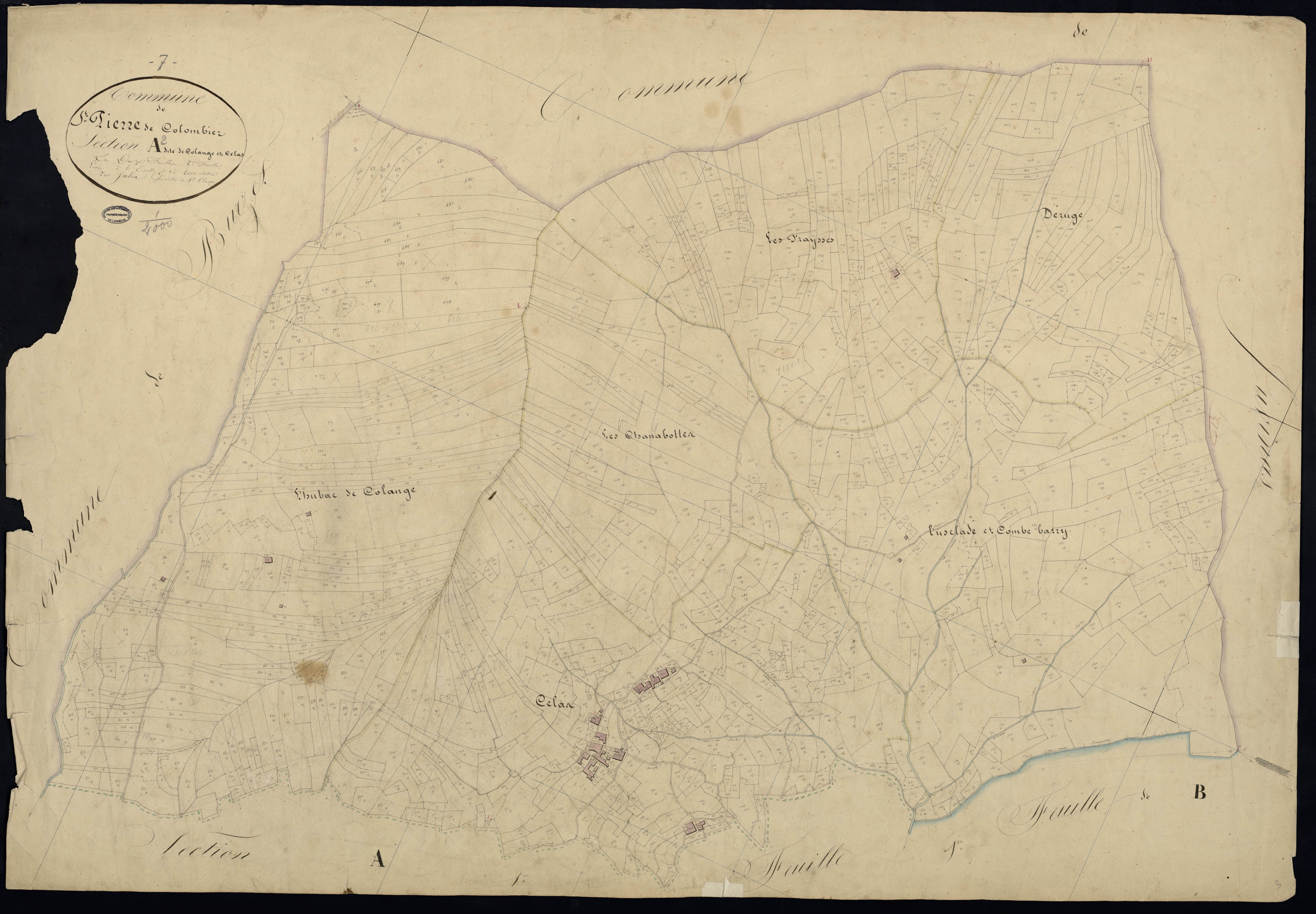 Saint-Pierre-de-Colombier - Section A - Feuillet 2