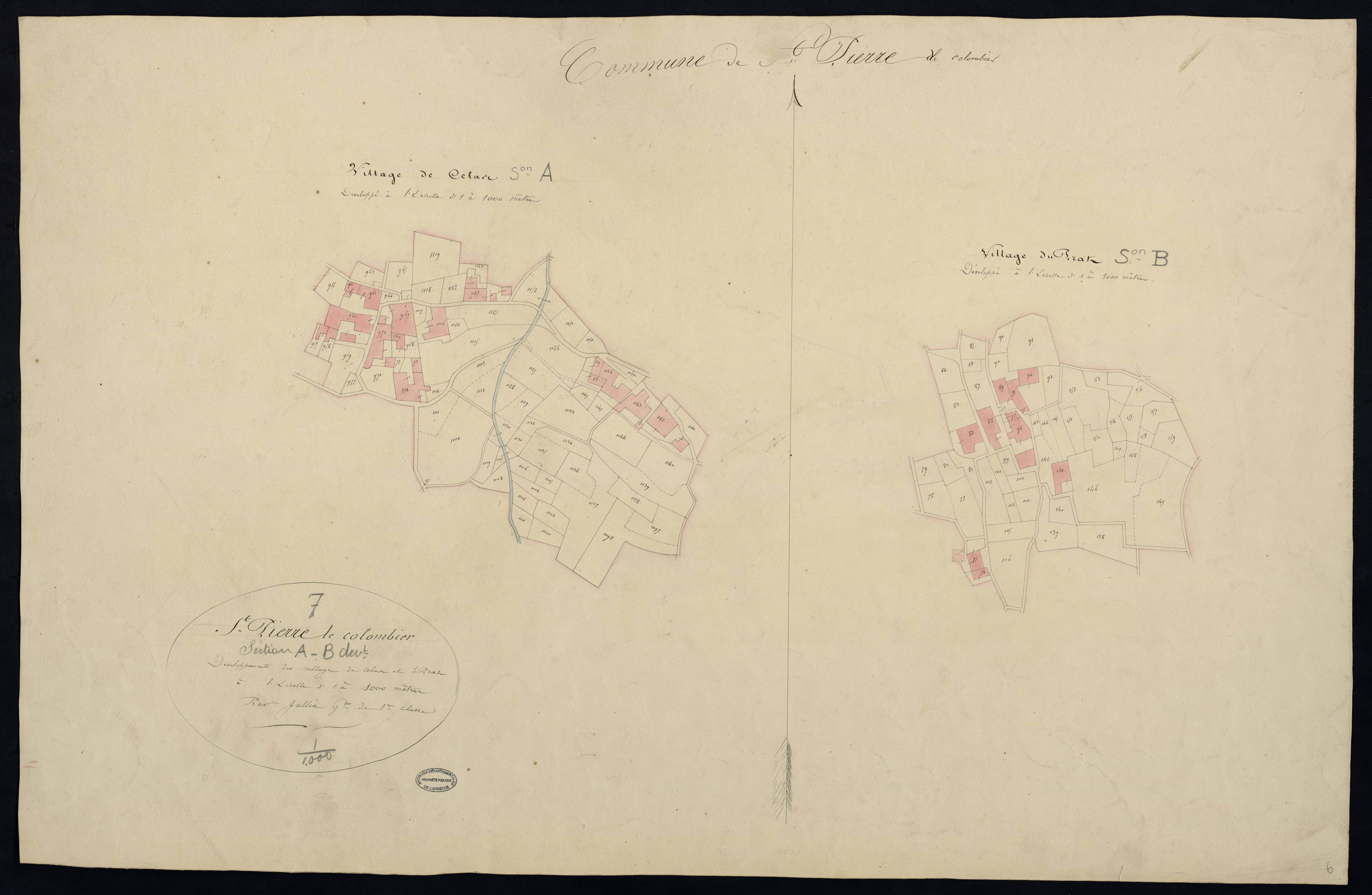 Saint-Pierre-de-Colombier - Section A, B