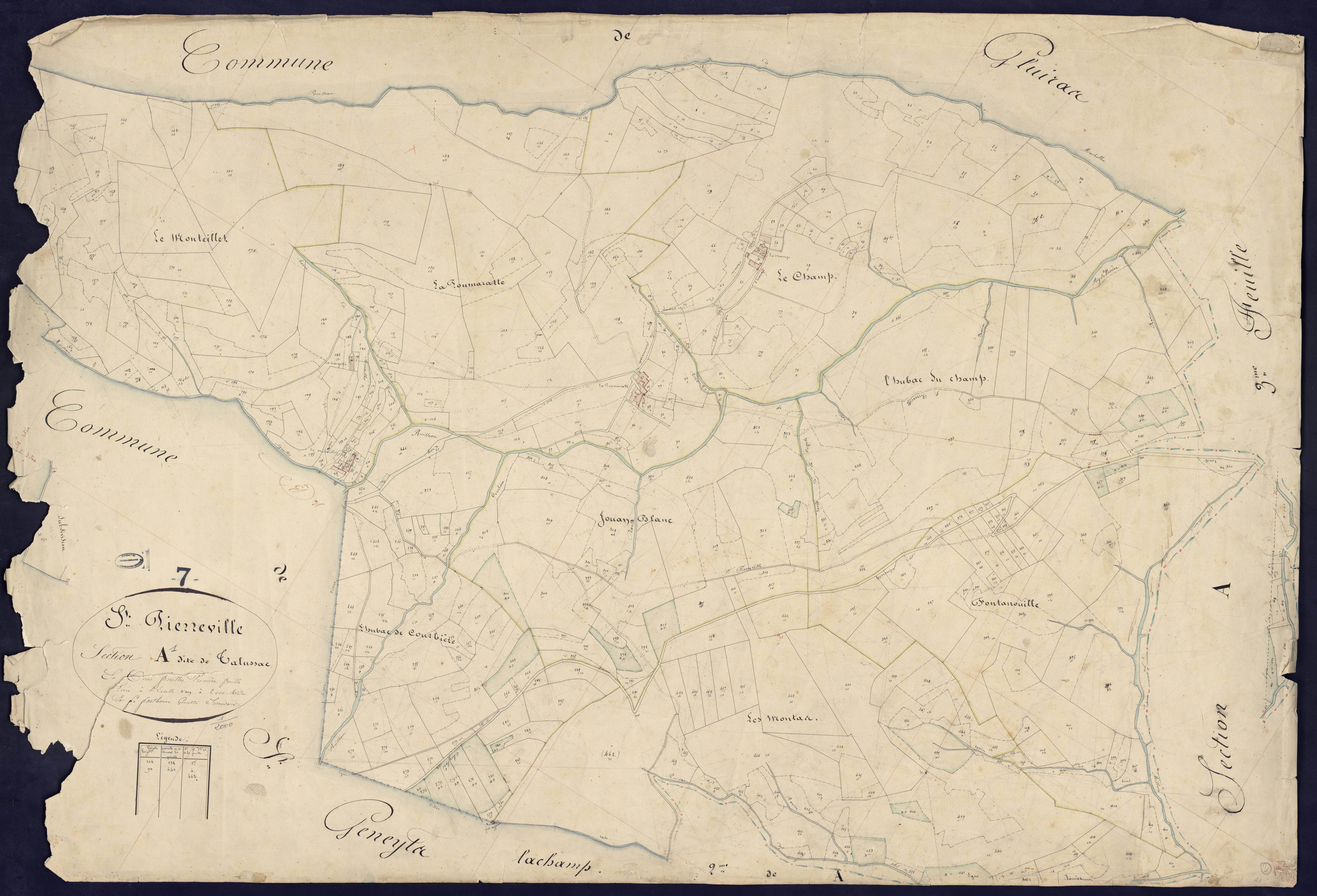 Saint-Pierreville - Section A - Feuillet 1