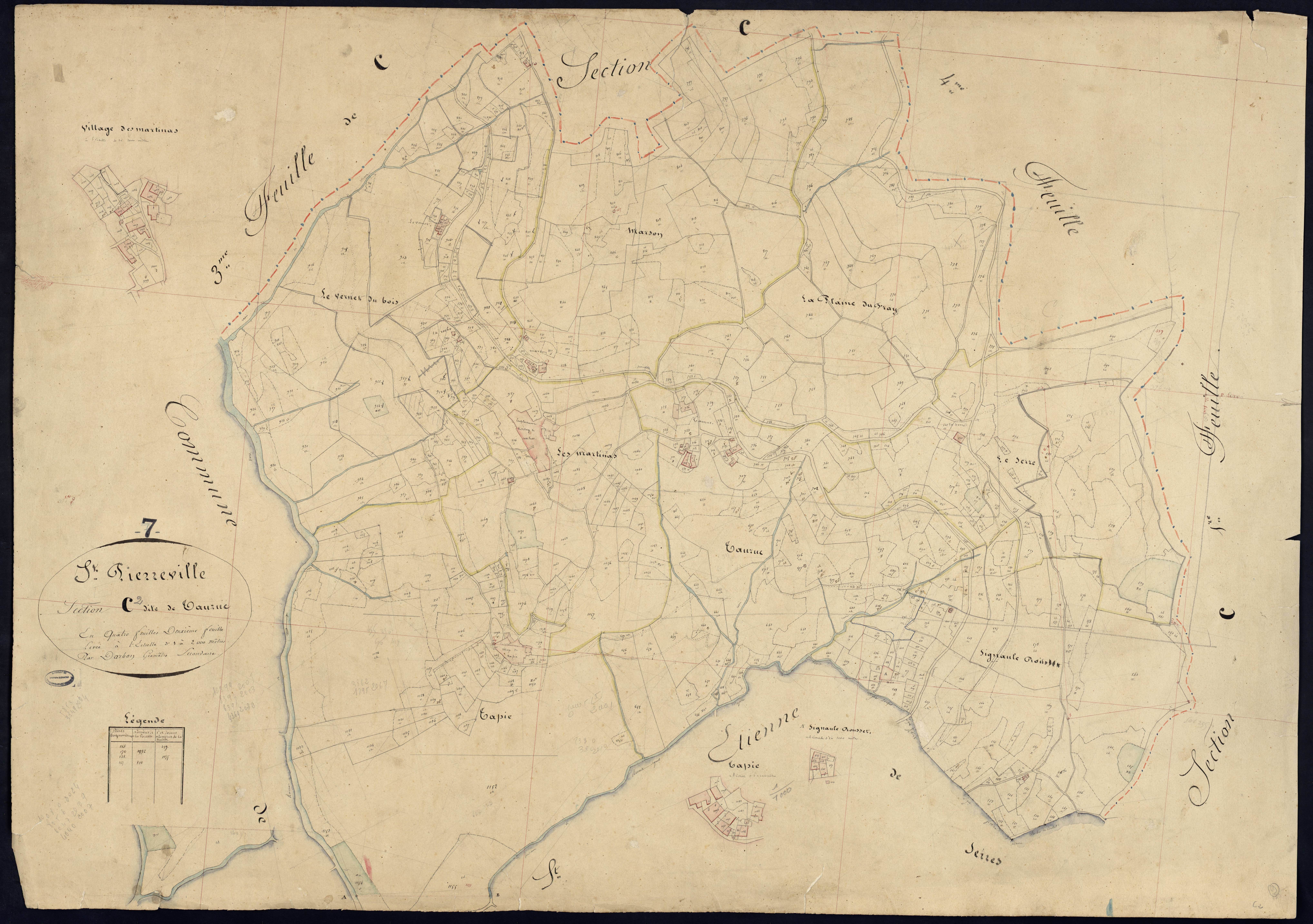 Saint-Pierreville - Section C - Feuillet 2