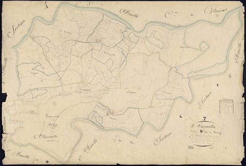 Saint-Pierreville - Section b - Feuillet 1