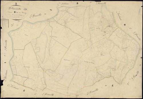 Saint-Pierreville - Section B - Feuillet 3