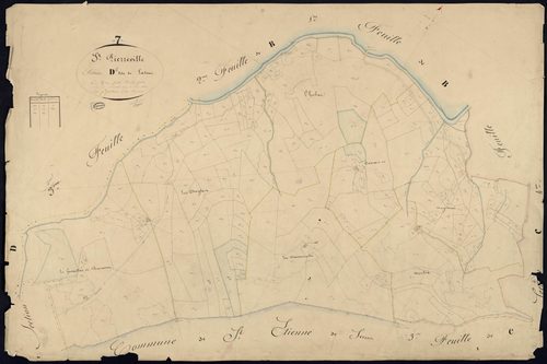 Saint-Pierreville - Section D - Feuillet 1
