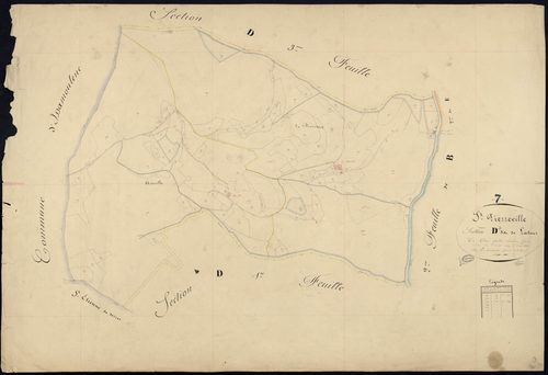 Saint-Pierreville - Section D - Feuillet 2