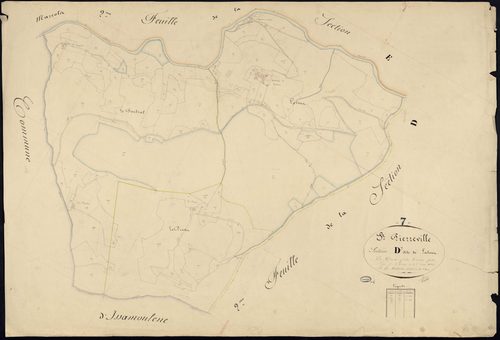 Saint-Pierreville - Section D - Feuillet 3