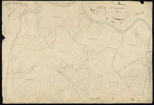 Saint-Pierreville - Section E - Feuillet 1