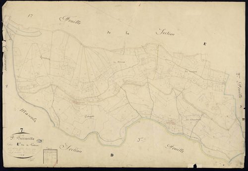 Saint-Pierreville - Section E - Feuillet 2