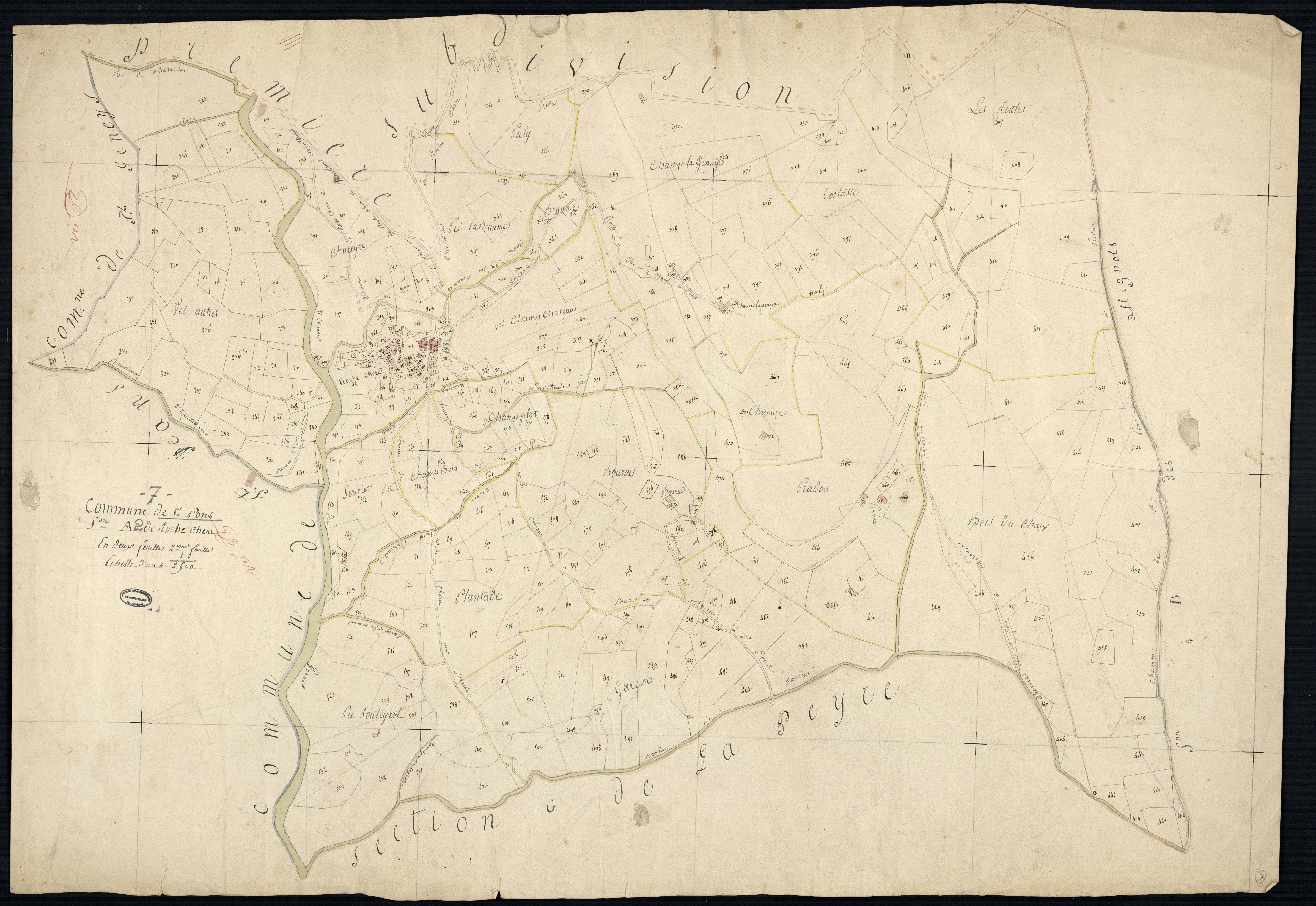 Saint-Pons - Section A - Feuillet 2