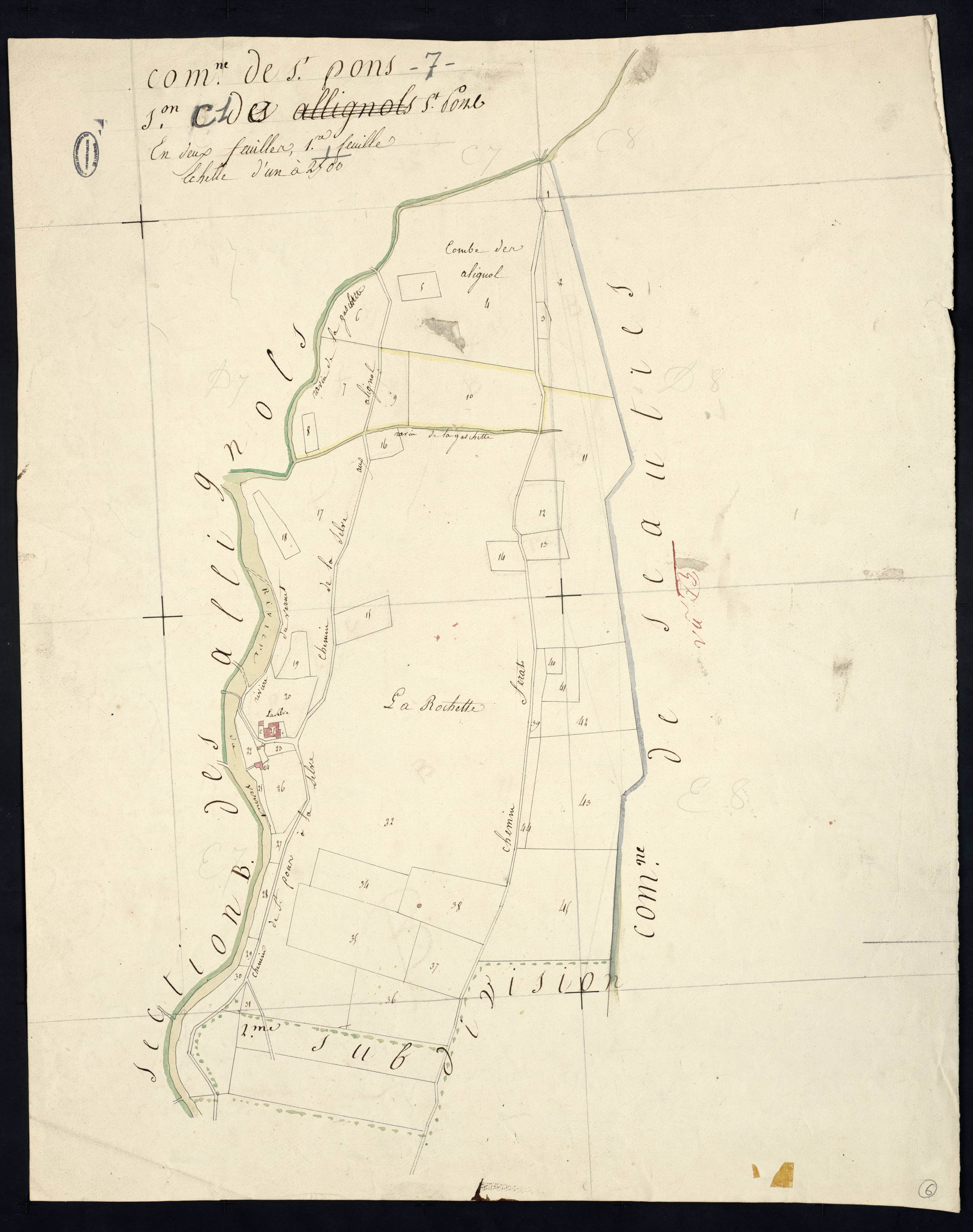 Saint-Pons - Section C - Feuillet 1