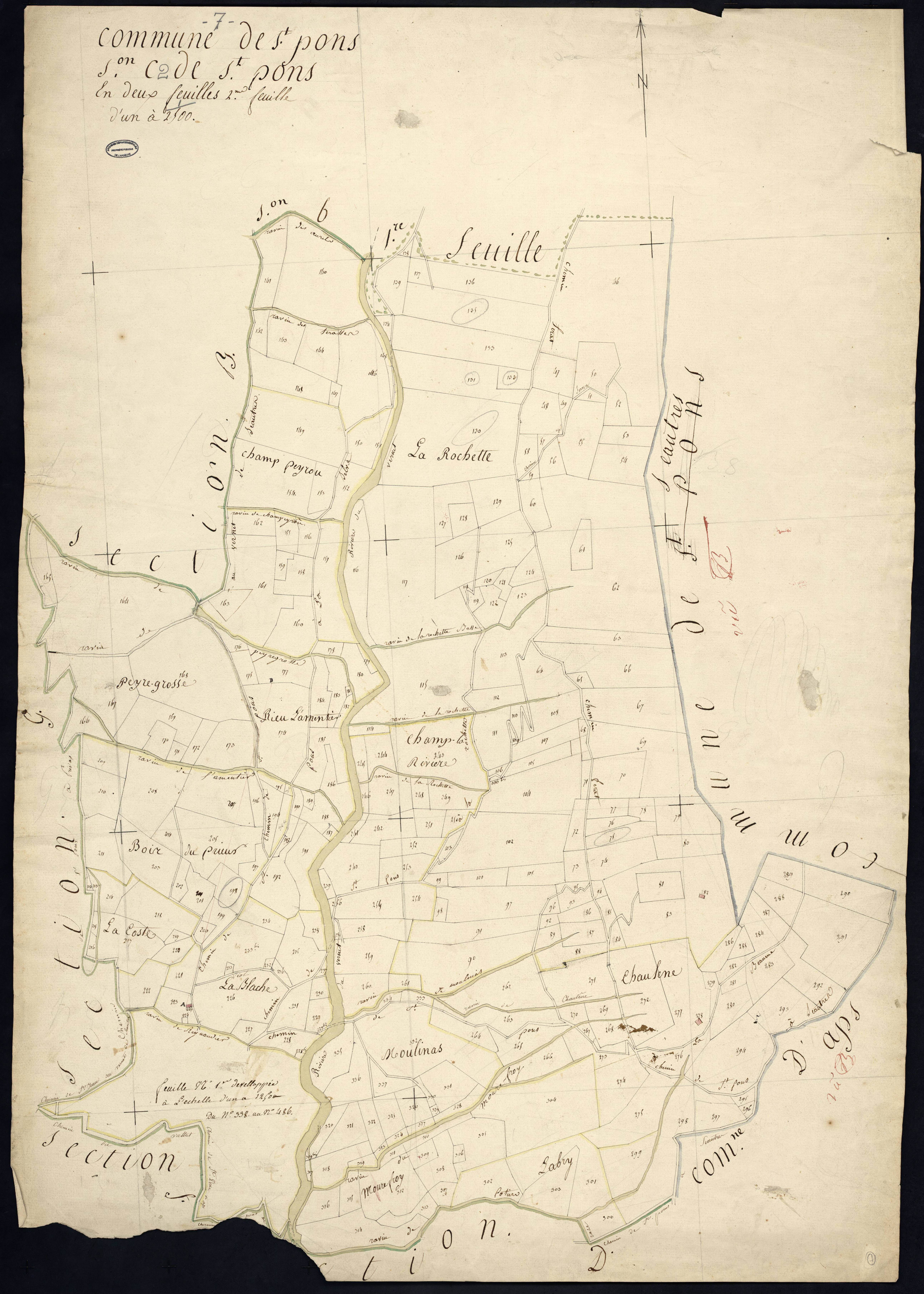 Saint-Pons - Section C - Feuillet 2
