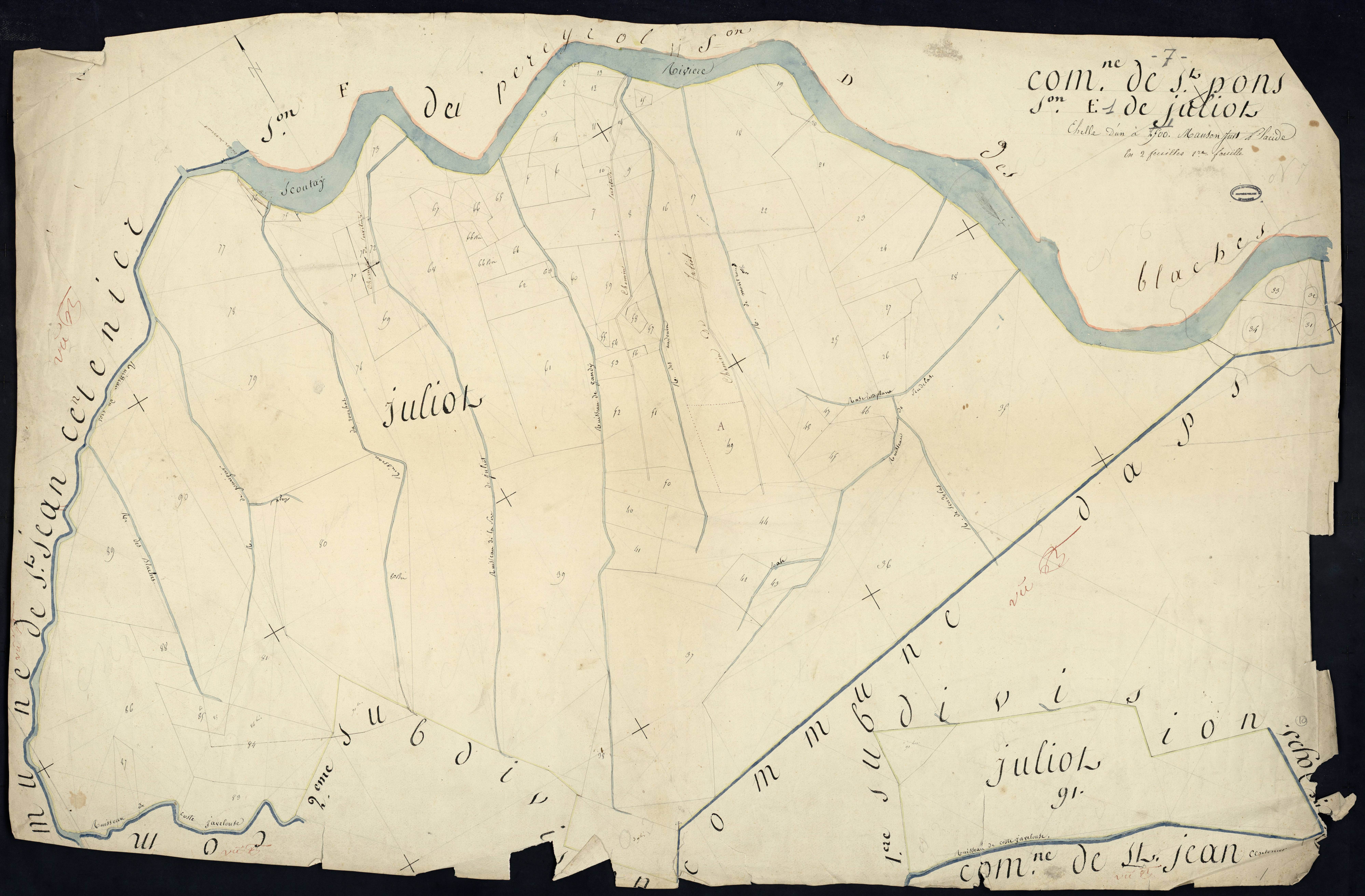 Saint-Pons - Section E - Feuillet 1