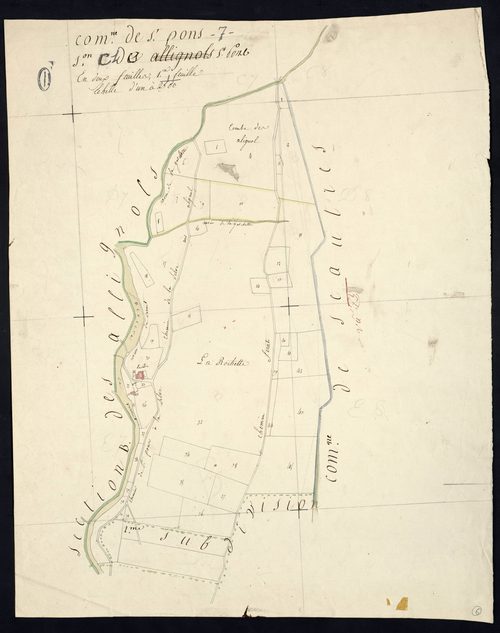 Saint-Pons - Section C - Feuillet 1