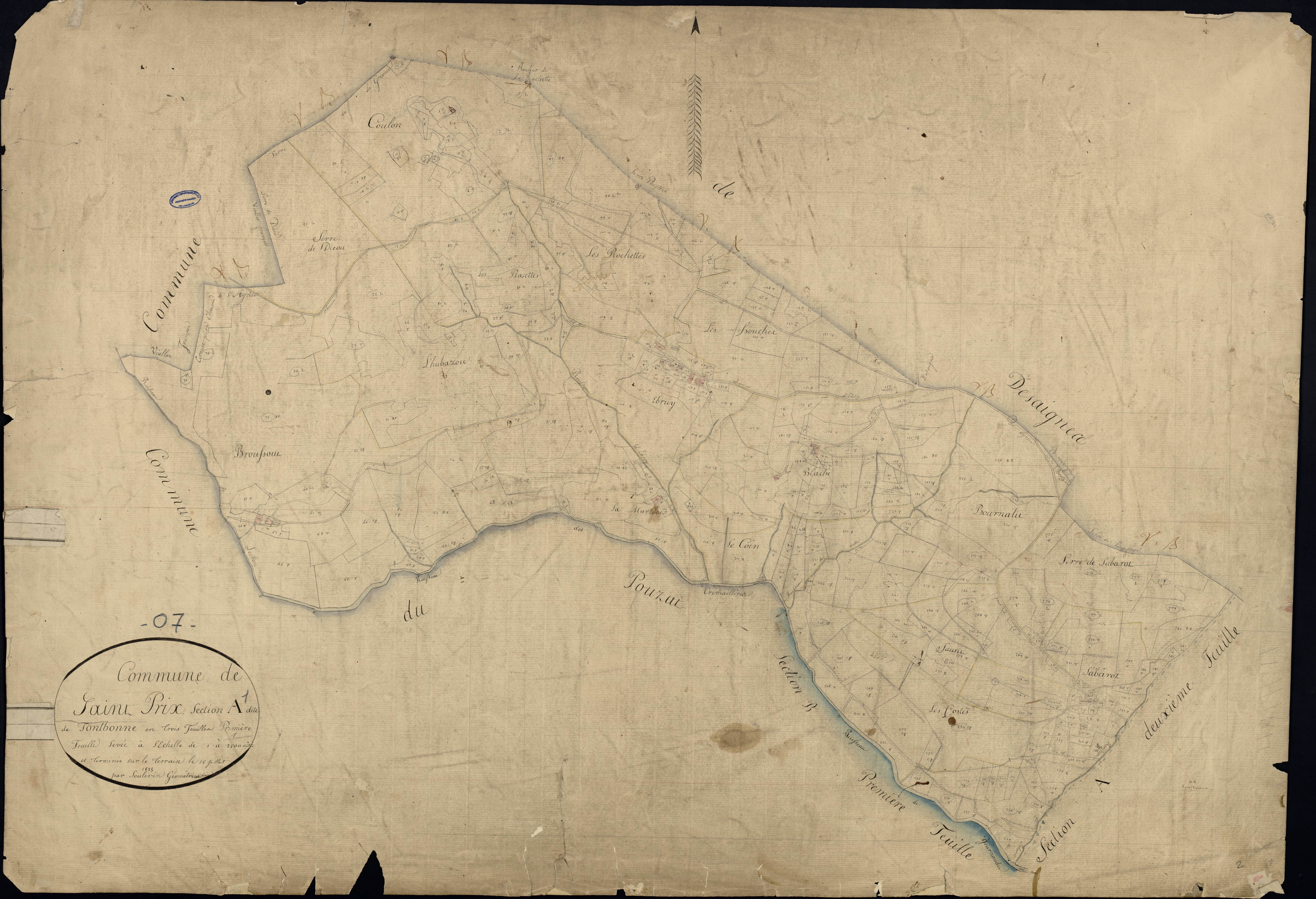 Saint-Prix - Section A - Feuillet 1