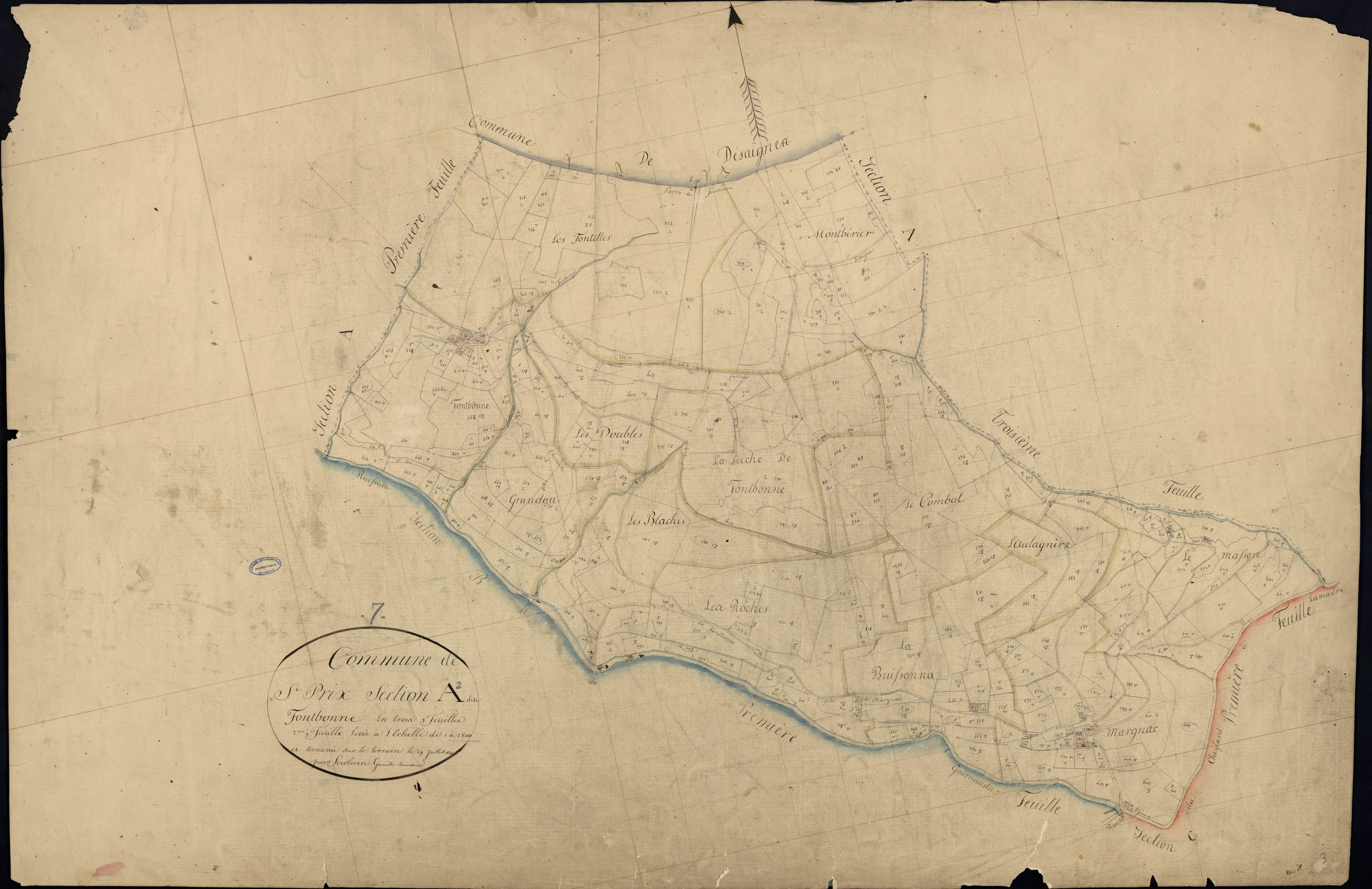 Saint-Prix - Section A - Feuillet 2