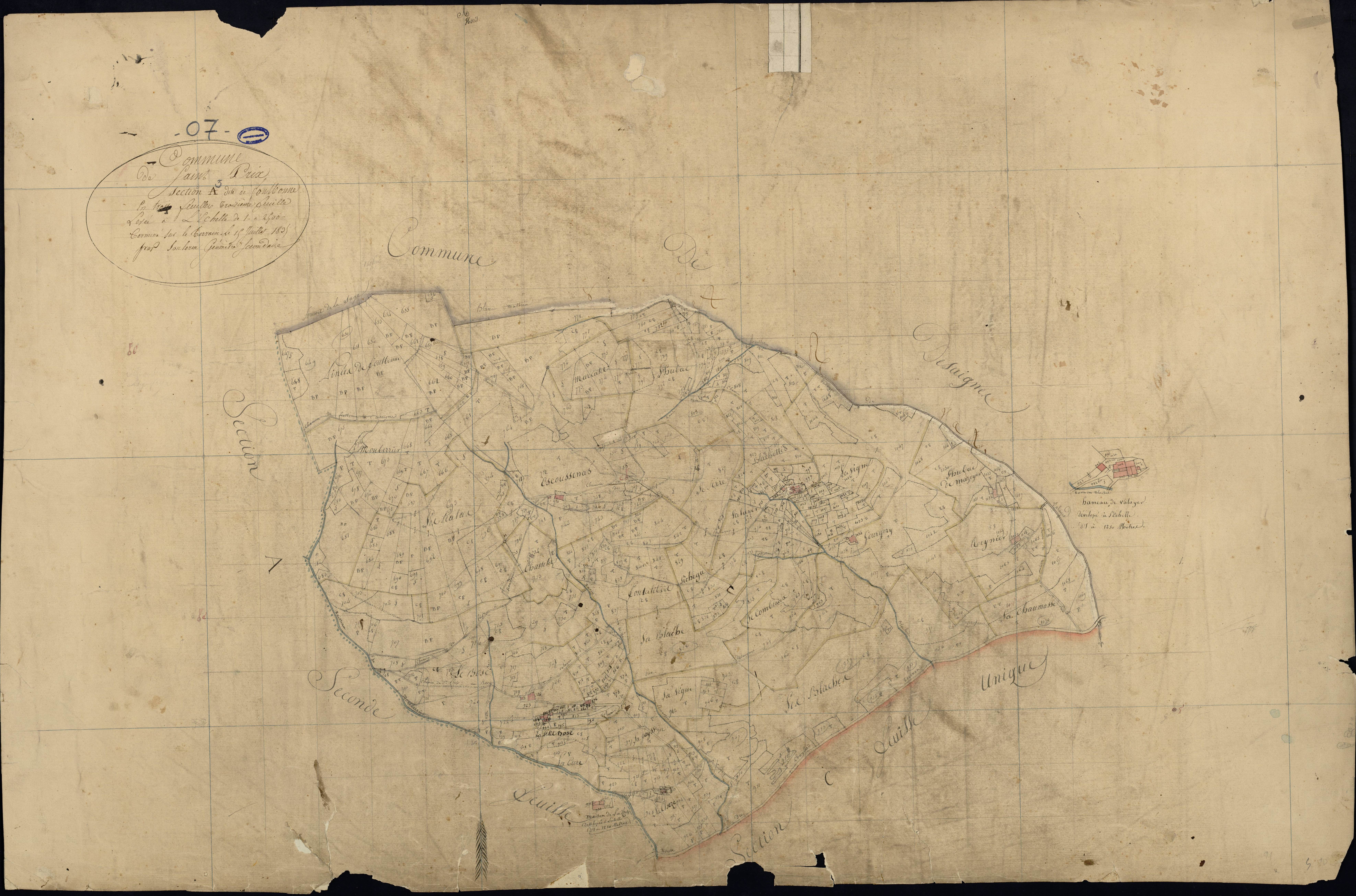 Saint-Prix - Section A - Feuillet 3