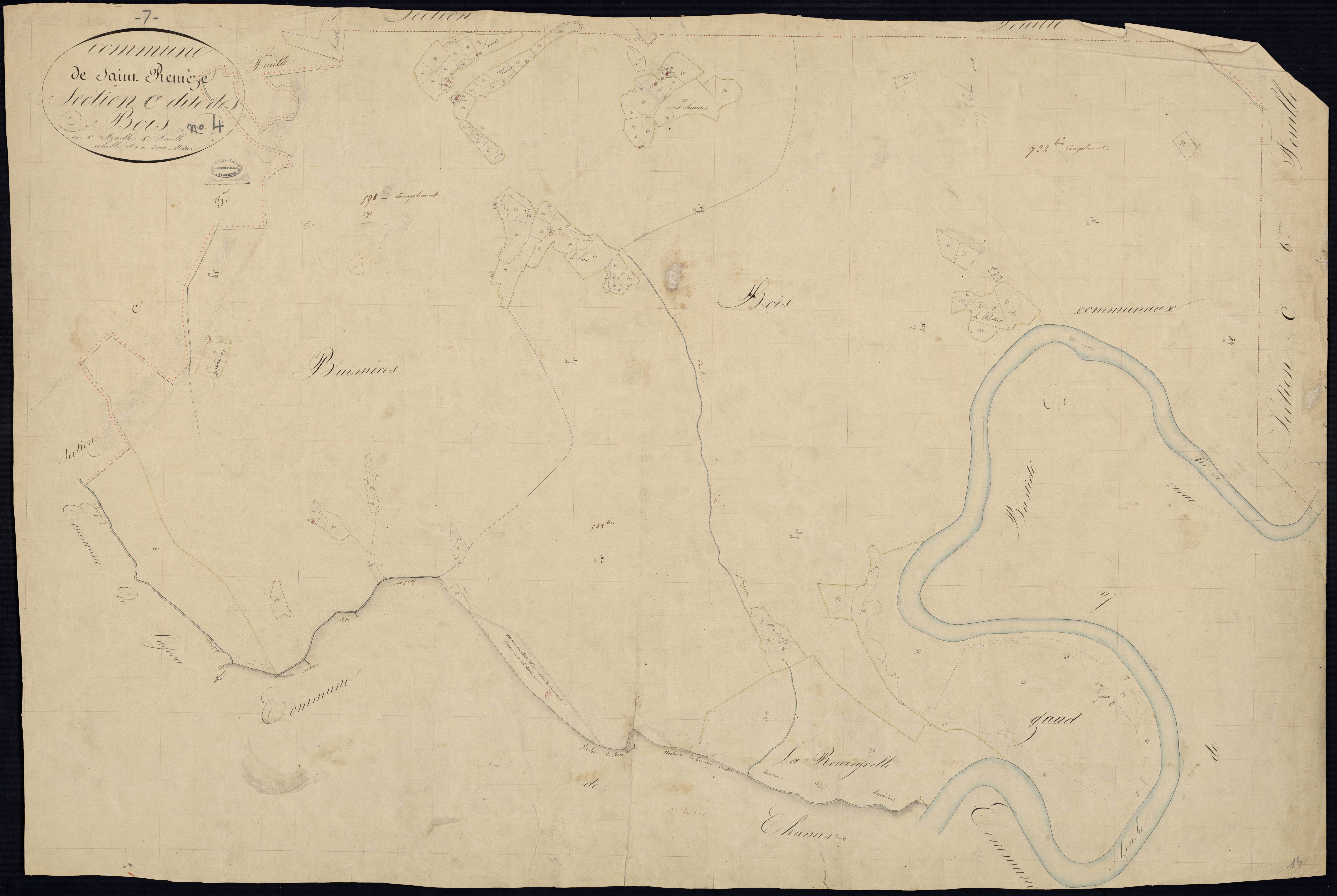Saint-Remèze - Section C - Feuillet 4