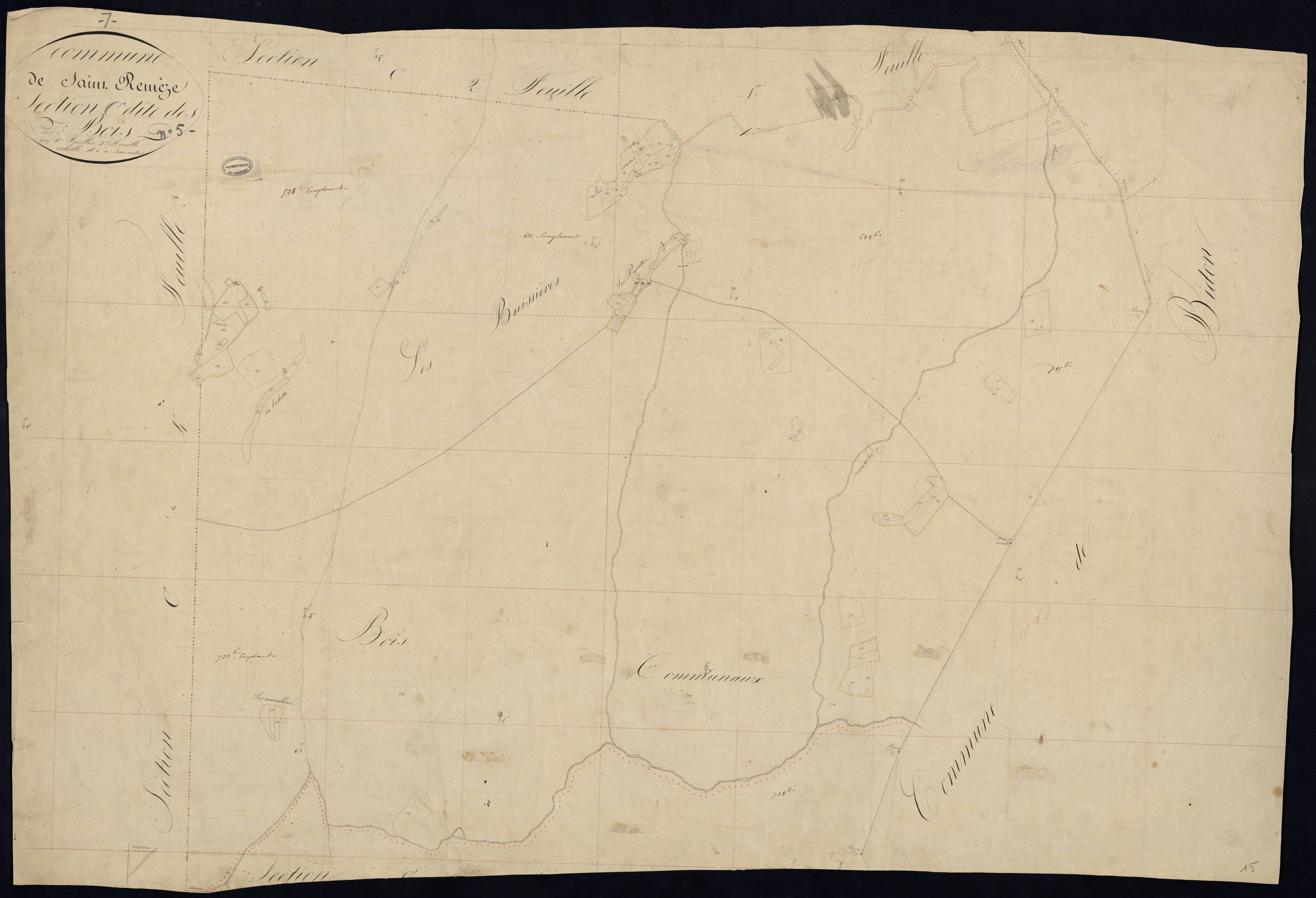 Saint-Remèze - Section C - Feuillet 5