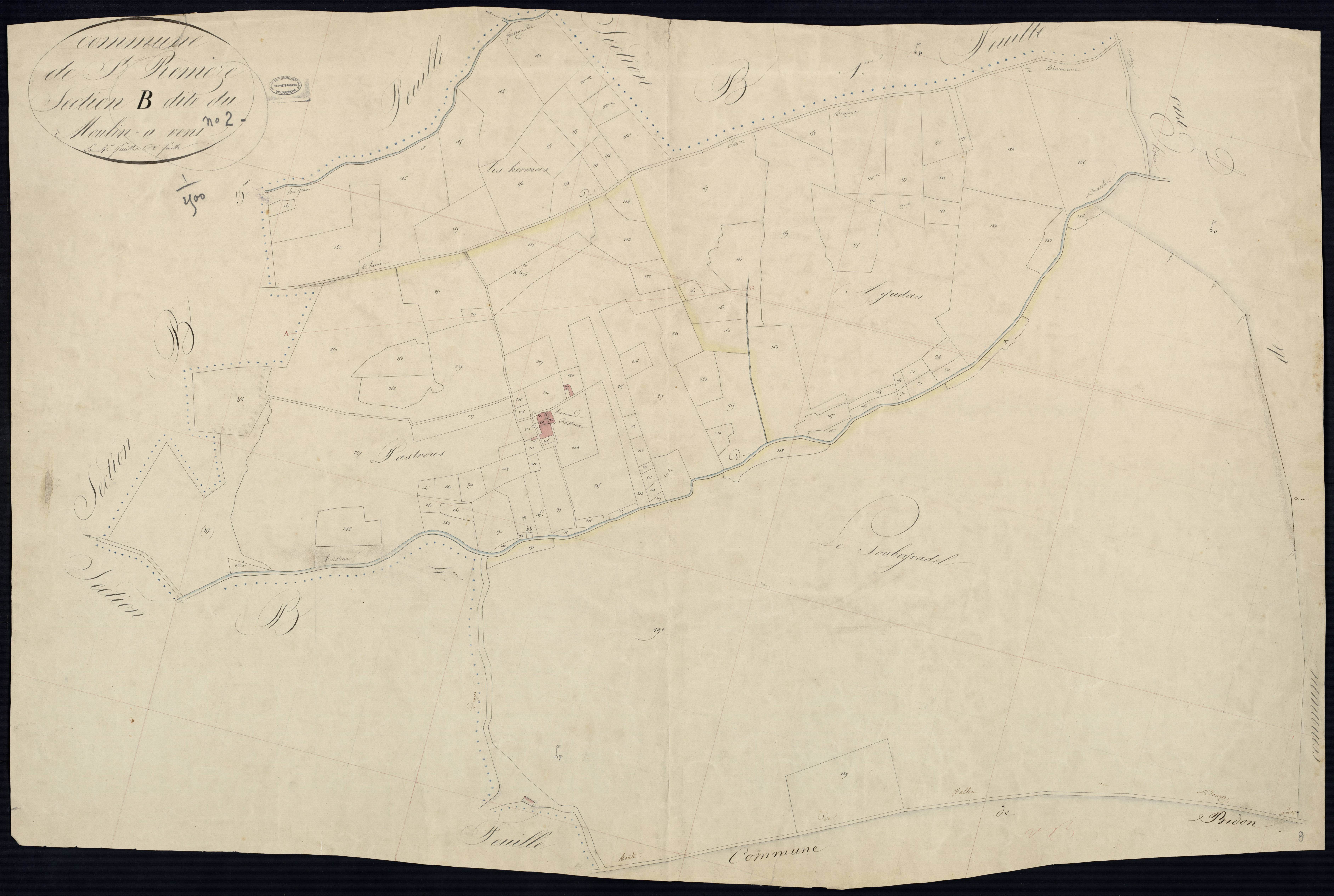 Saint-Remèze - Section B - Feuillet 2