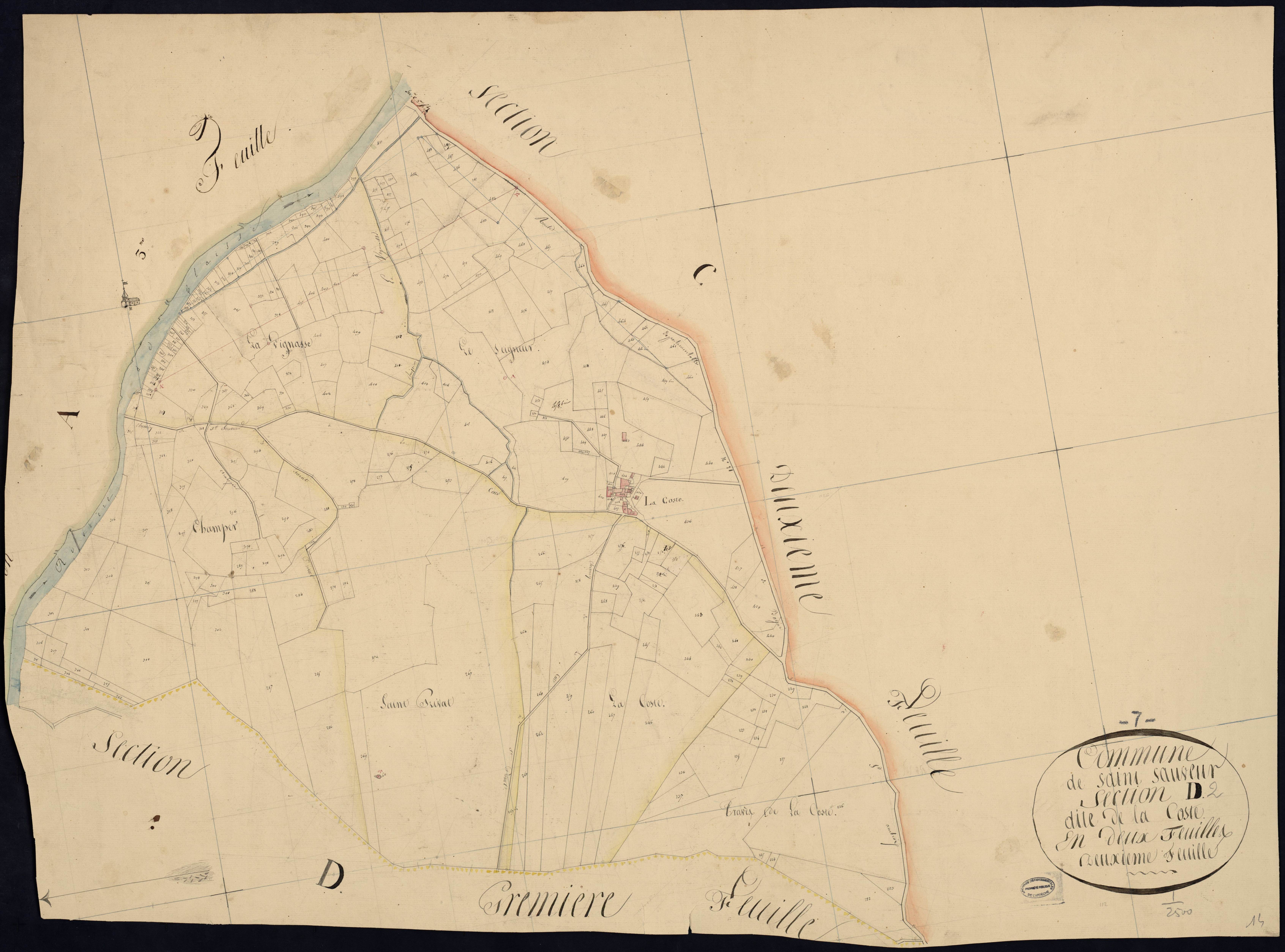 Saint-Sauveur-de-Cruzières - Section D - Feuillet 2