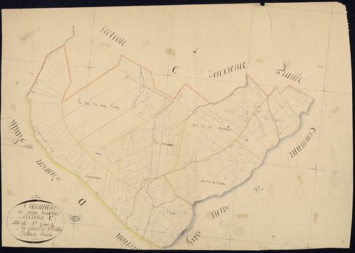 Saint-Sauveur-de-Cruzières - Section C - Feuillet 1