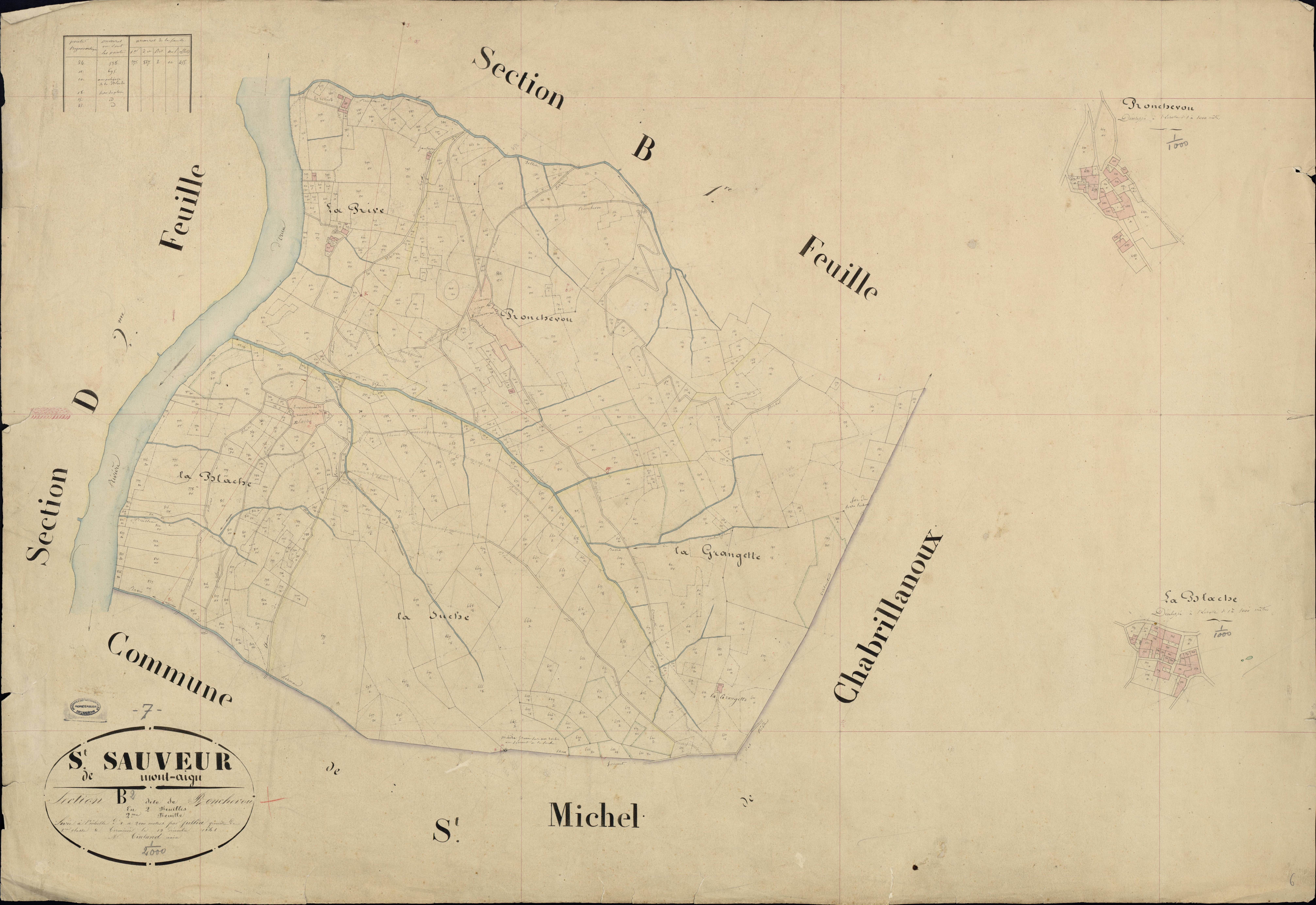 Saint-Sauveur-de-Montagut - Section B - Feuillet 2