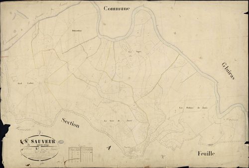 Saint-Sauveur-de-Montagut - Section A - Feuillet 1