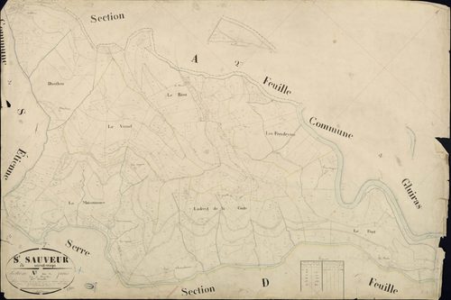 Saint-Sauveur-de-Montagut - Section A - Feuillet 3