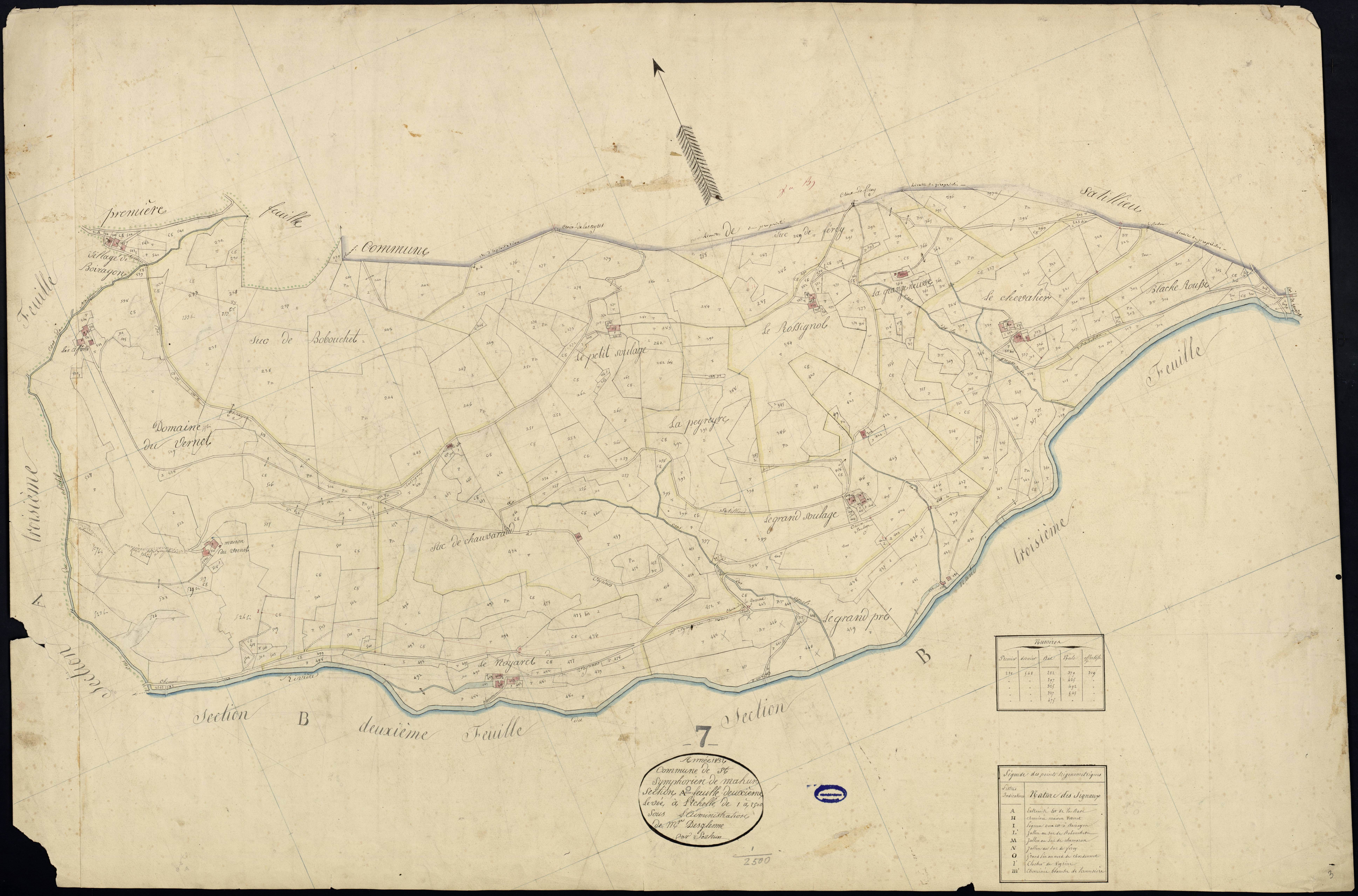 Saint-Symphorien-de-Mahun - Section A - Feuillet 2