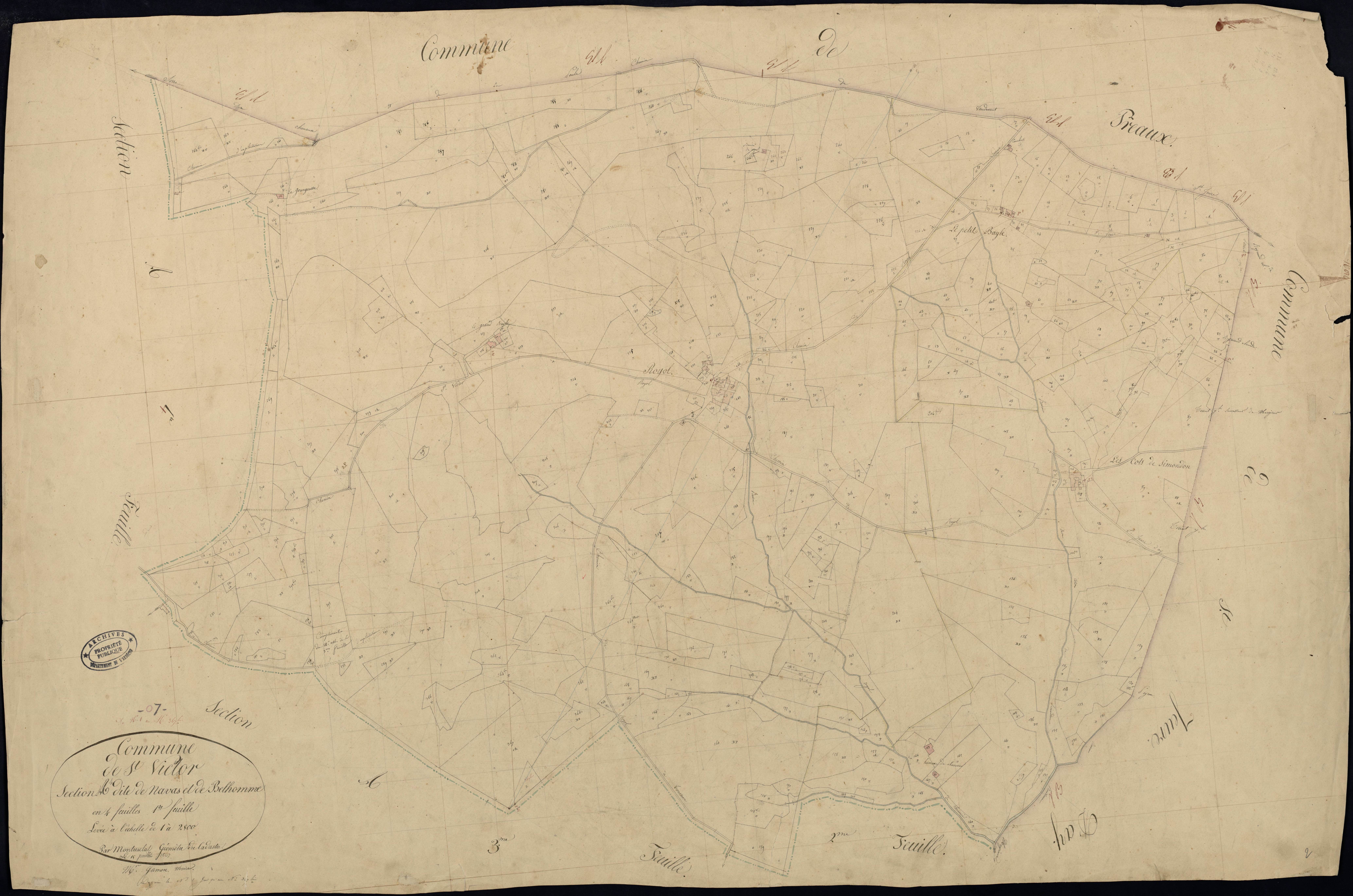 Saint-Victor - Section A - Feuillet 1