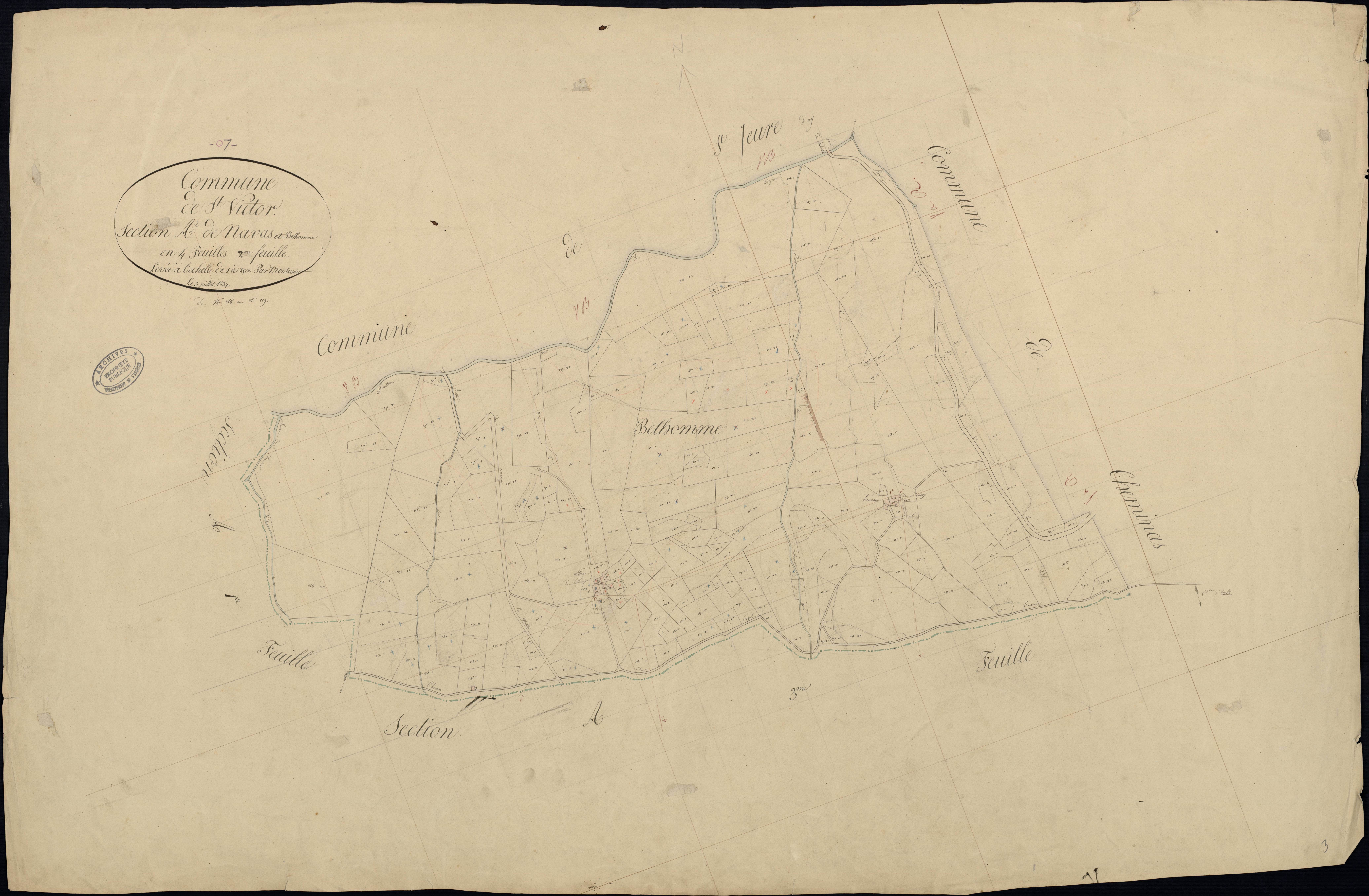 Saint-Victor - Section A - Feuillet 2