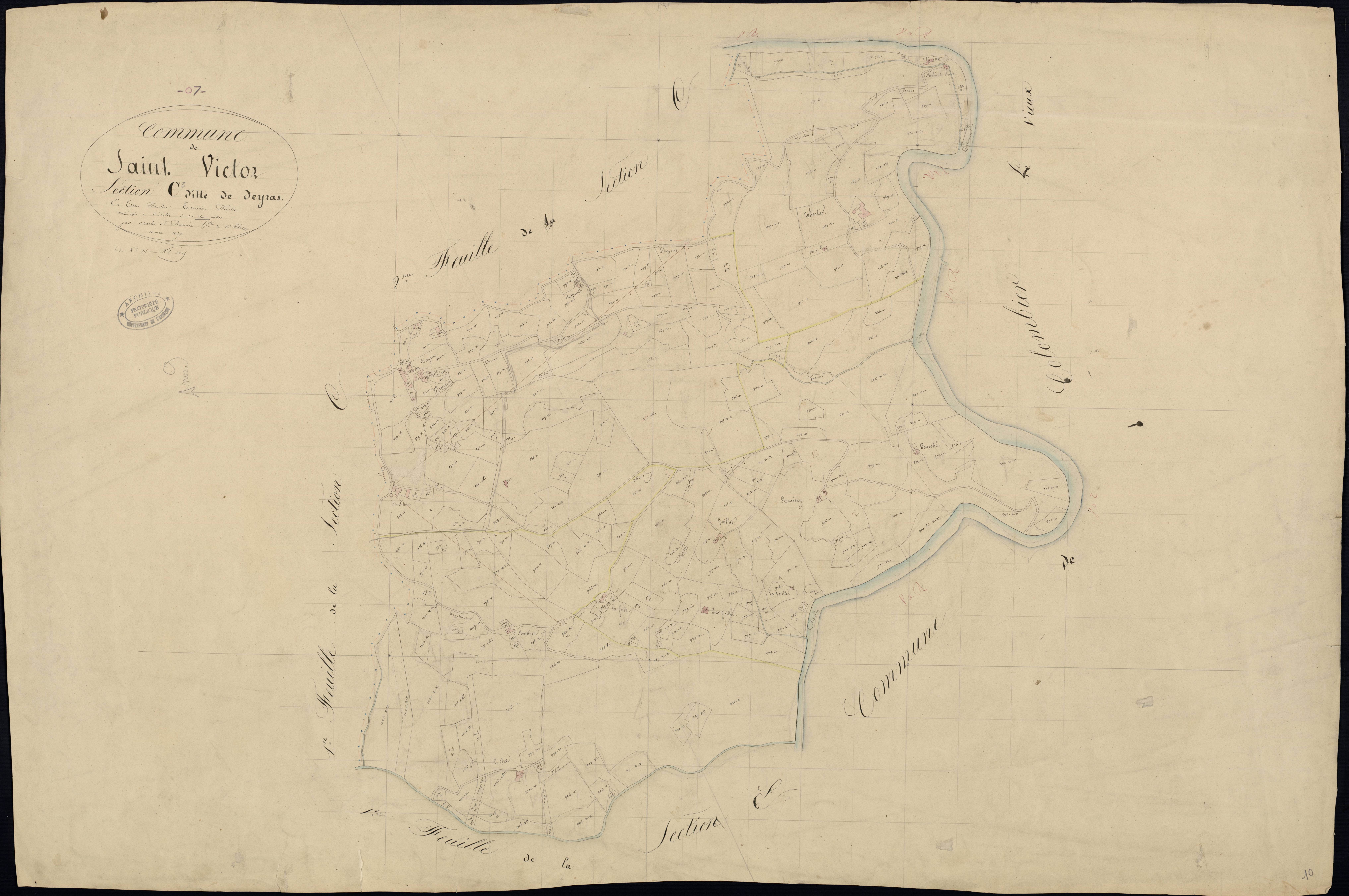 Saint-Victor - Section C - Feuillet 3