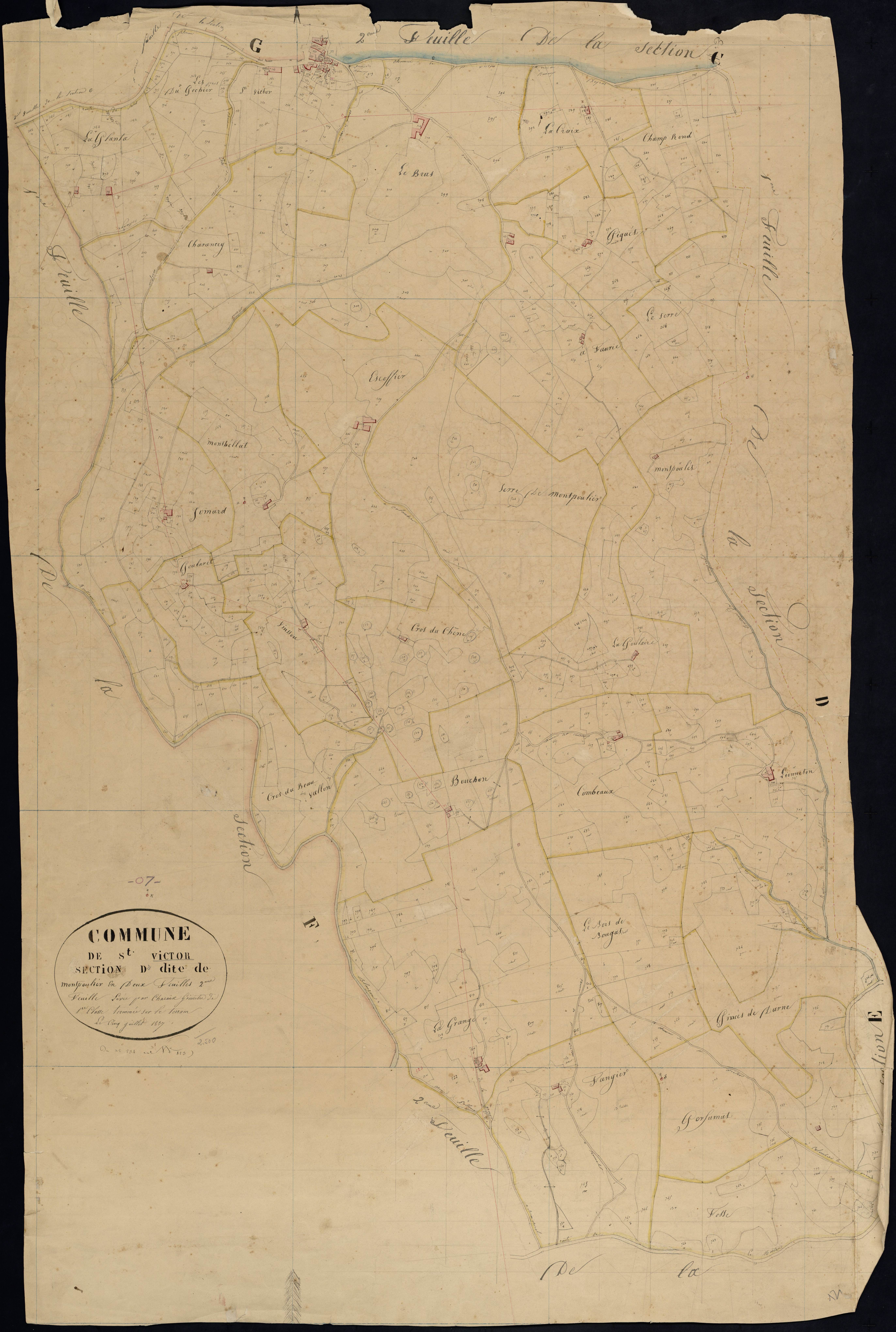 Saint-Victor - Section D - Feuillet 2