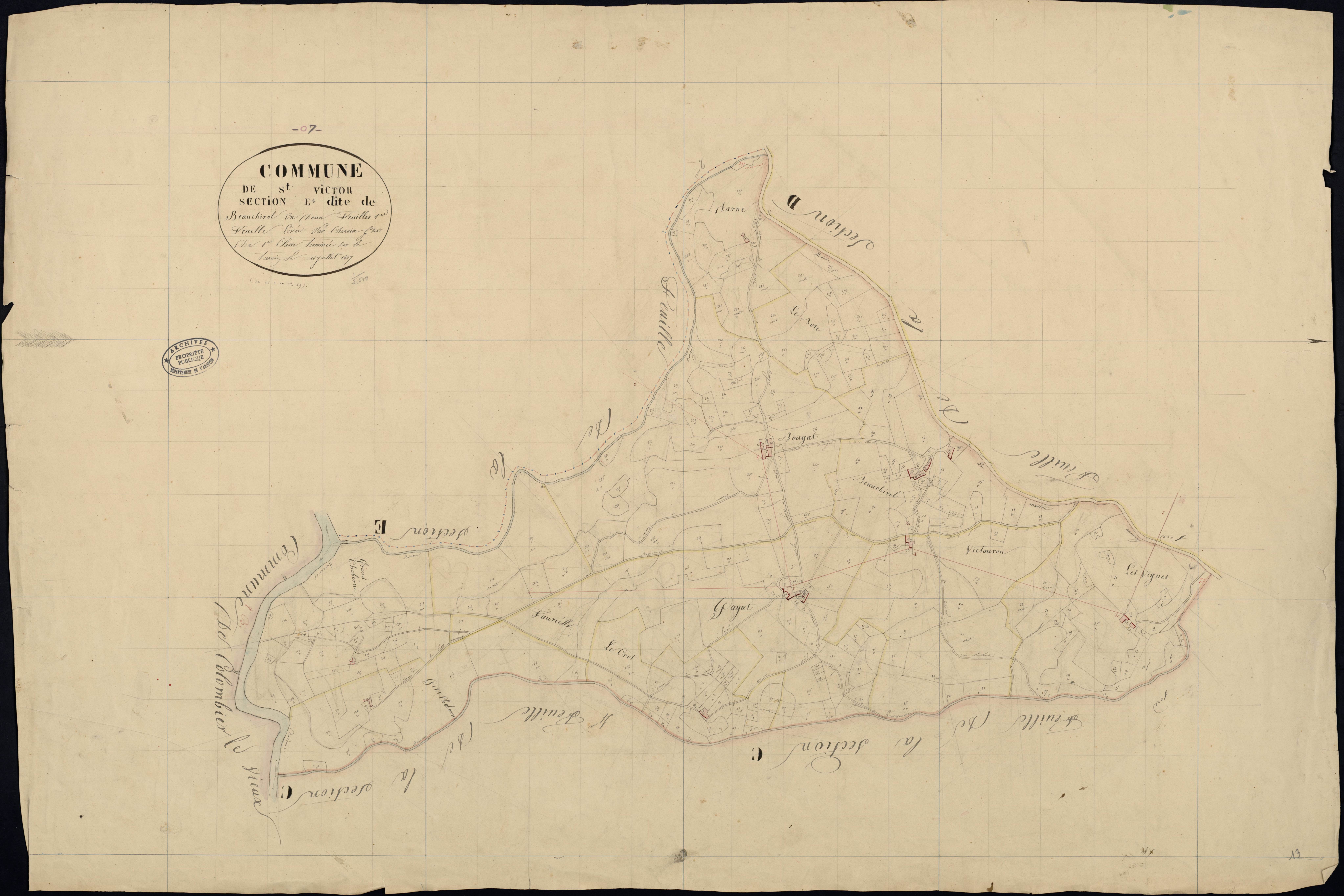 Saint-Victor - Section E - Feuillet 1