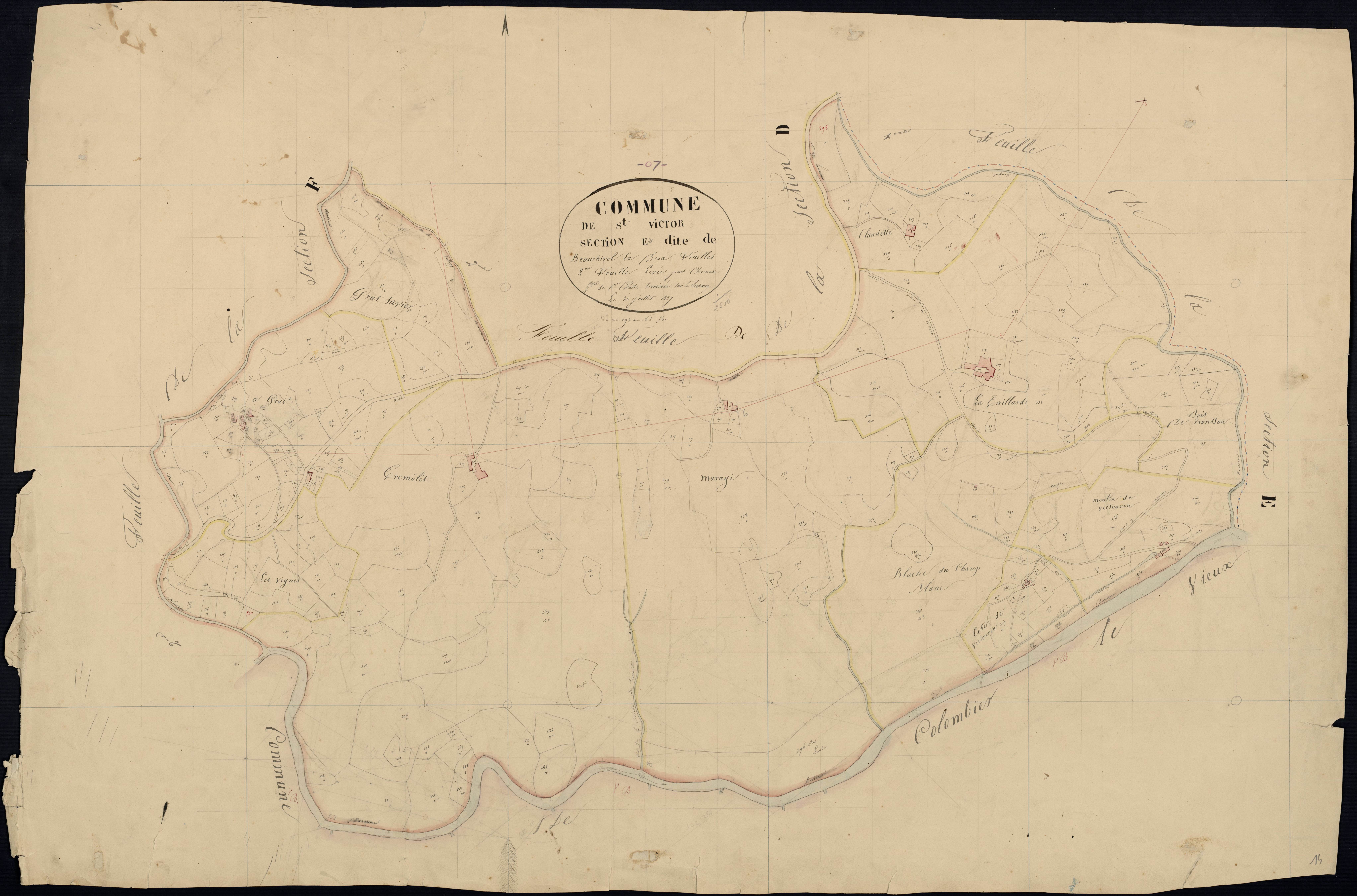 Saint-Victor - Section E - Feuillet 2