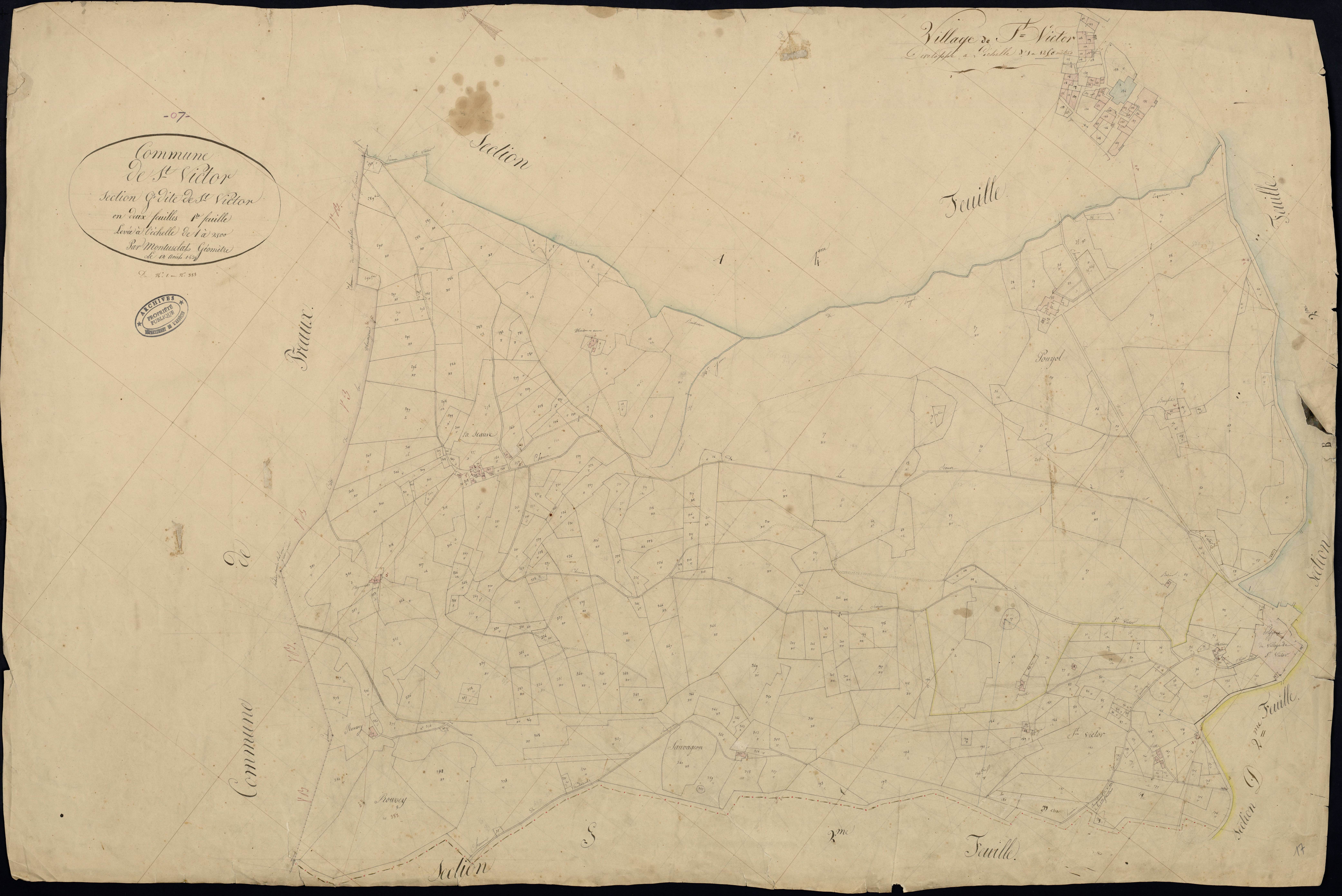 Saint-Victor - Section G - Feuillet 1