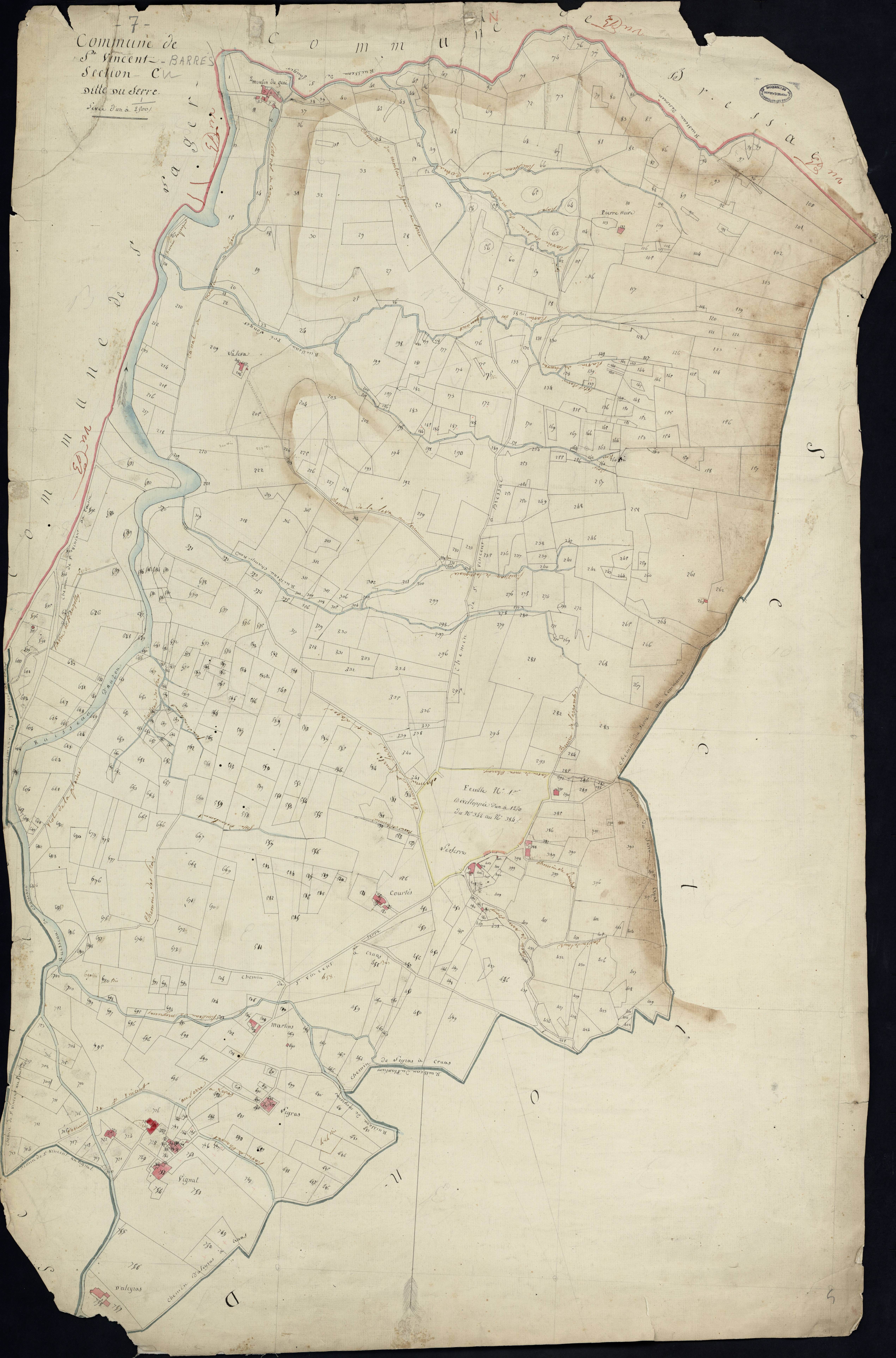 Saint-Vincent-de-Barrès - Section C