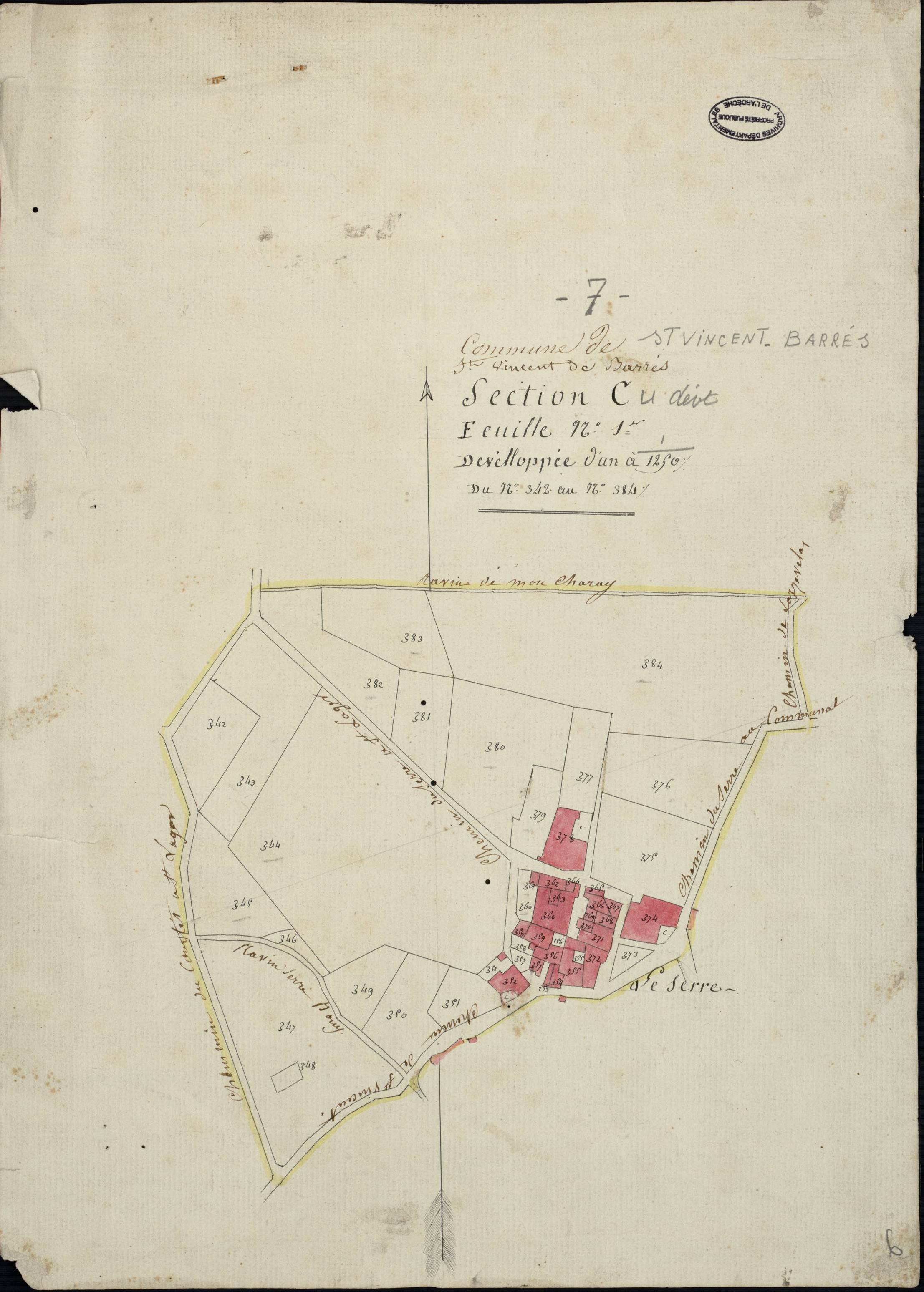 Saint-Vincent-de-Barrès - Section C