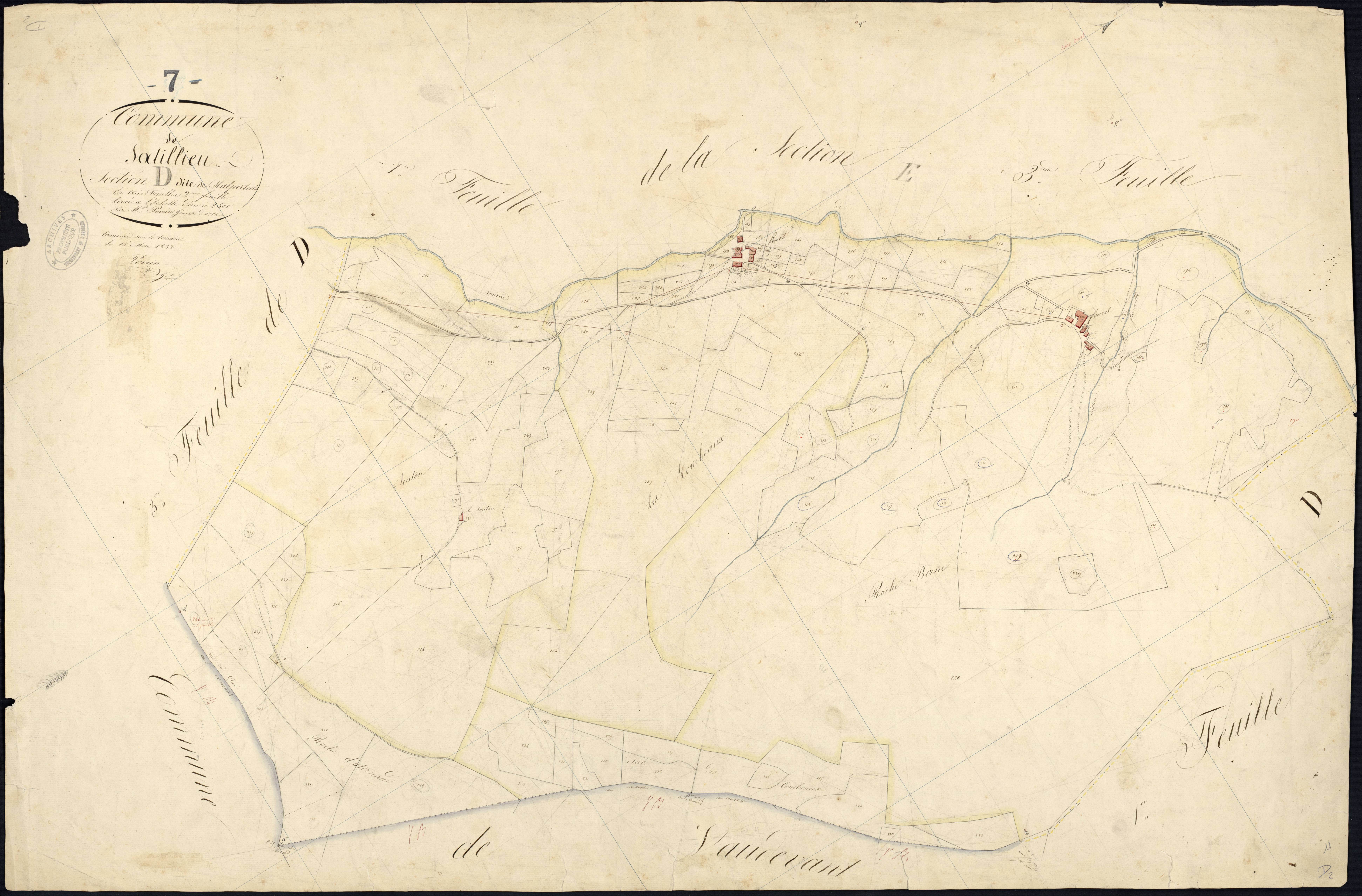 Satillieu - Section D - Feuillet 2