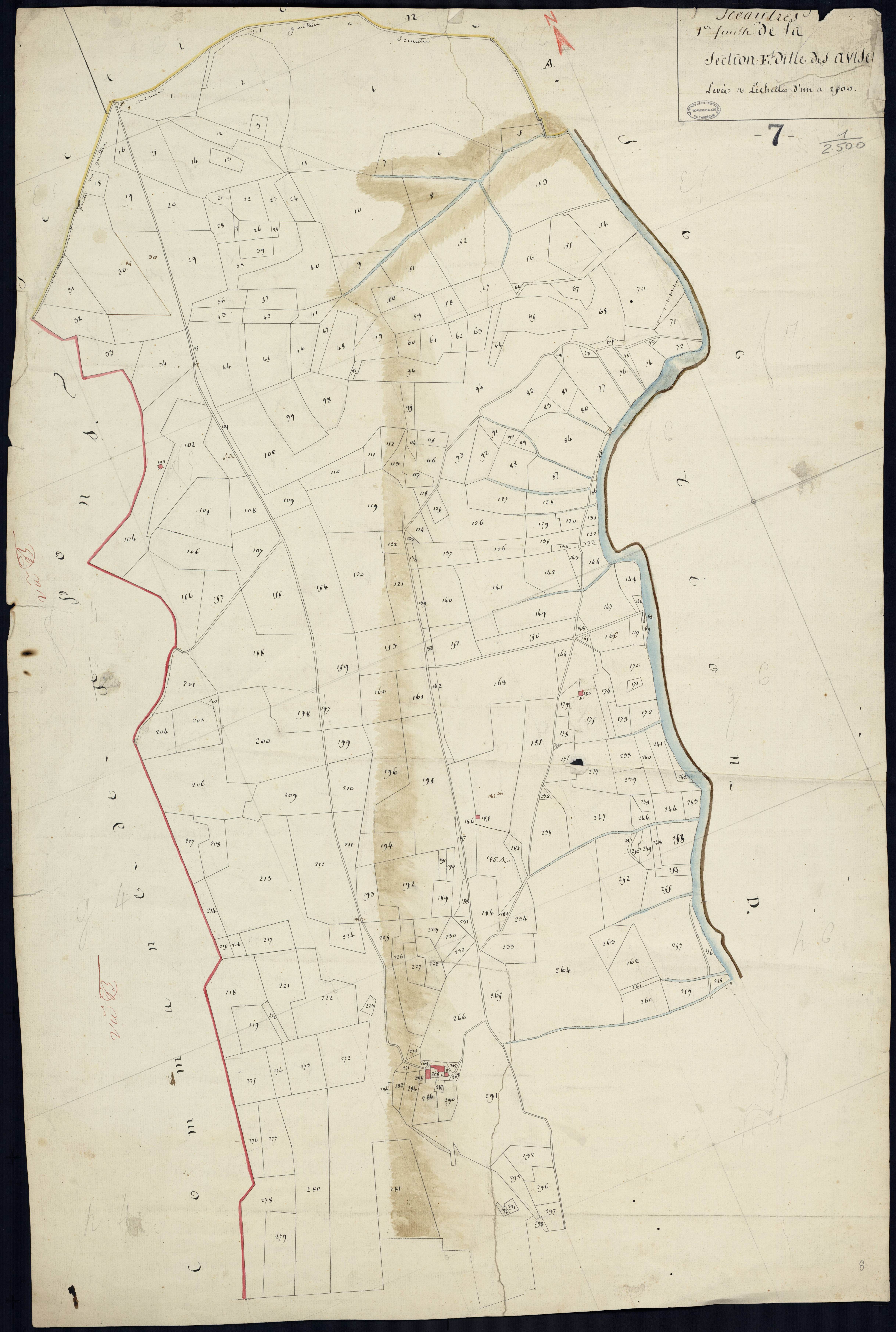 Sceautres - Section E - Feuillet 1
