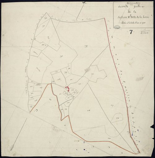 Sceautres - Section B - Feuillet 2