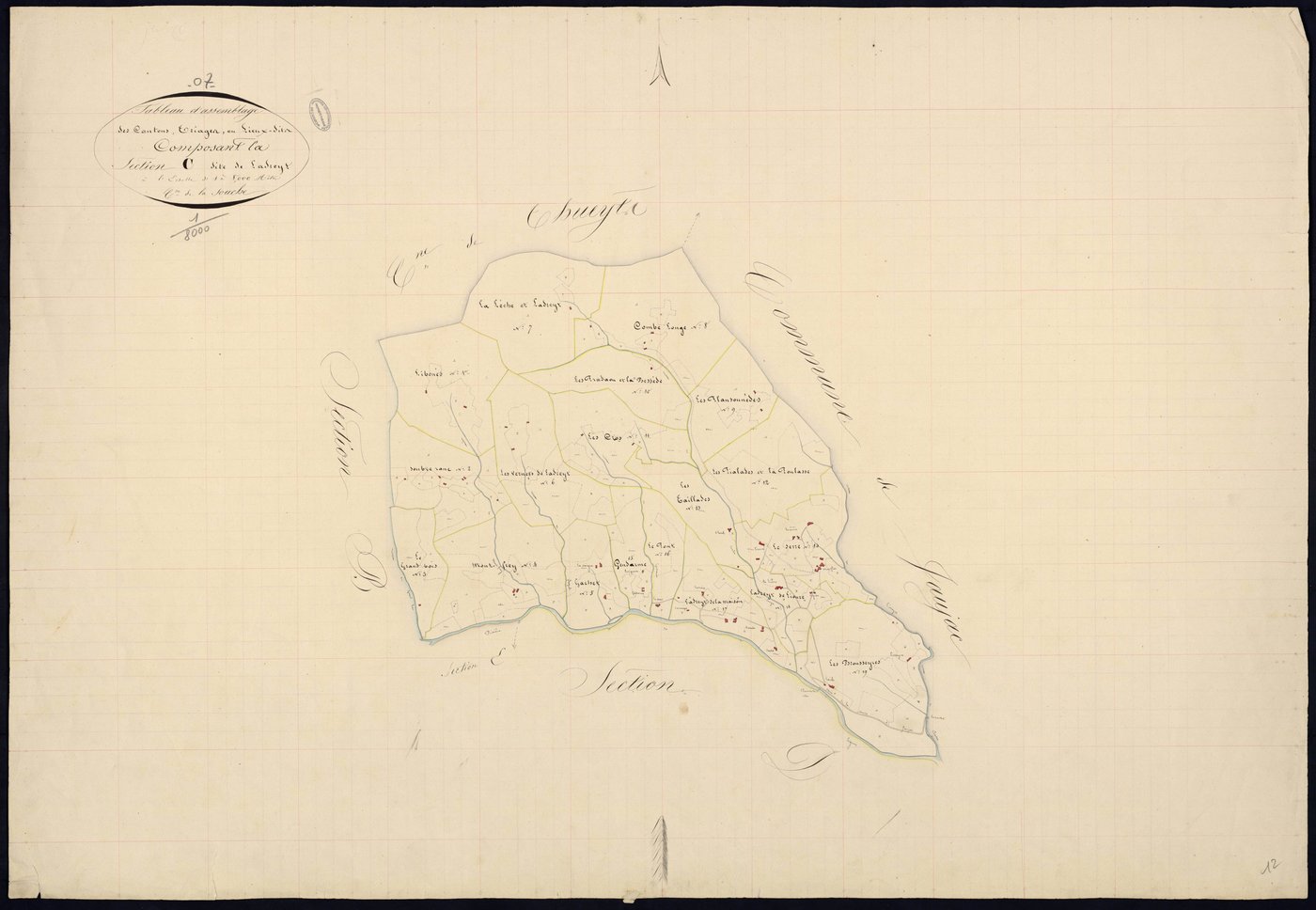 La Souche - Tableau d'assemblage de la section C