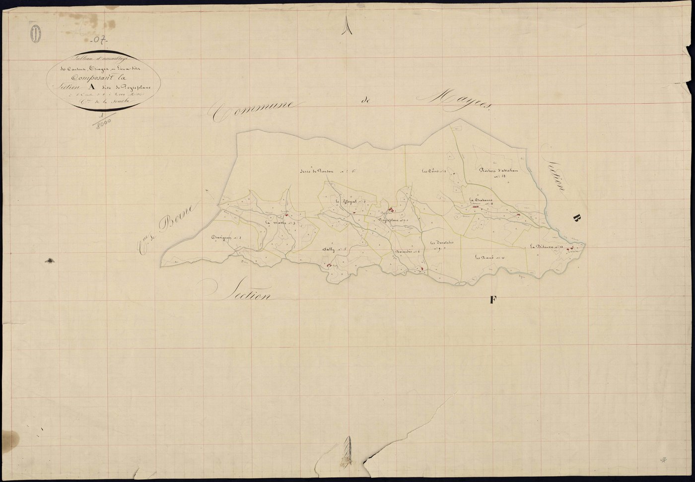 La Souche - Tableau d'assemblage de la section A