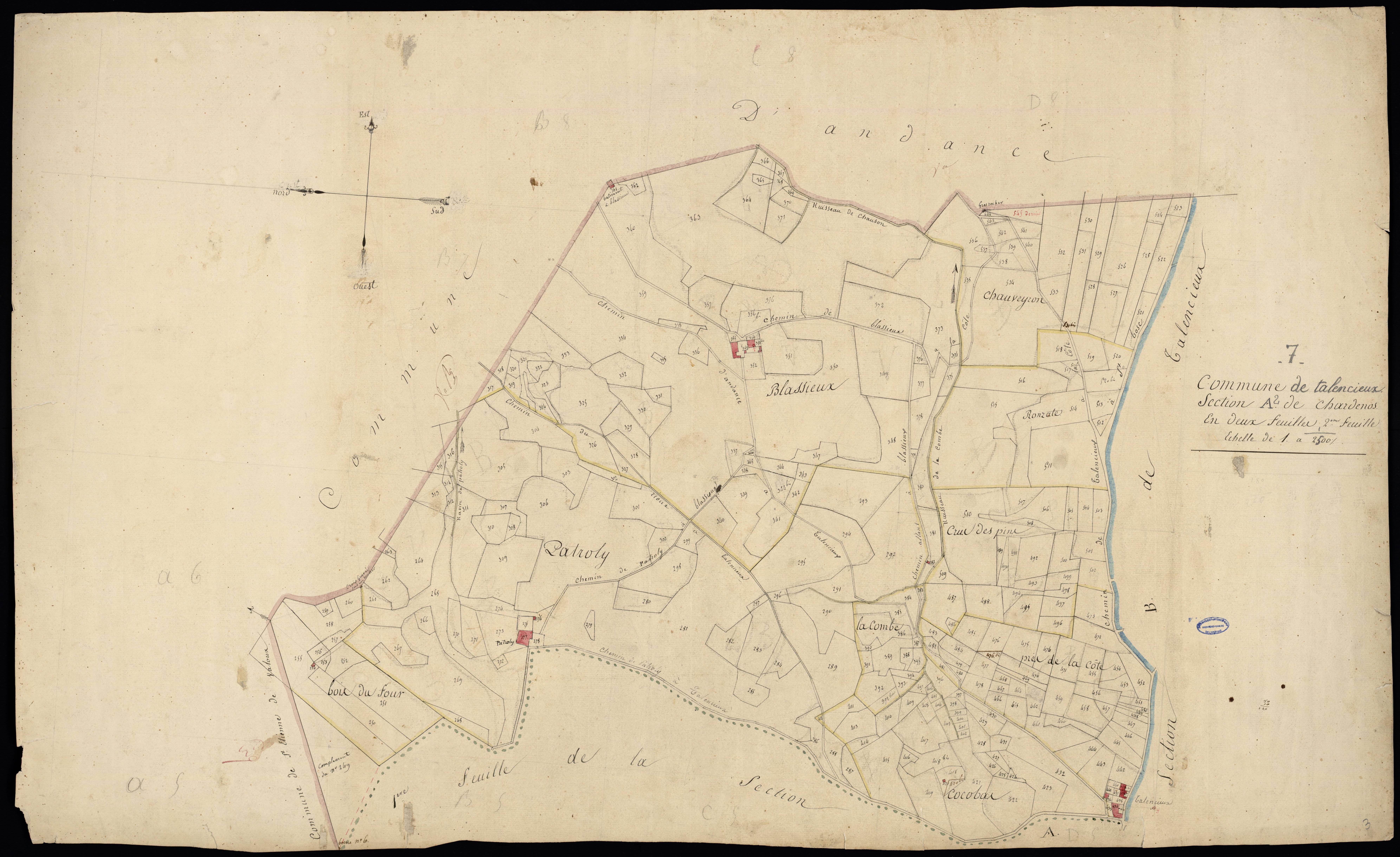 Talencieux - Section A - Feuillet 2