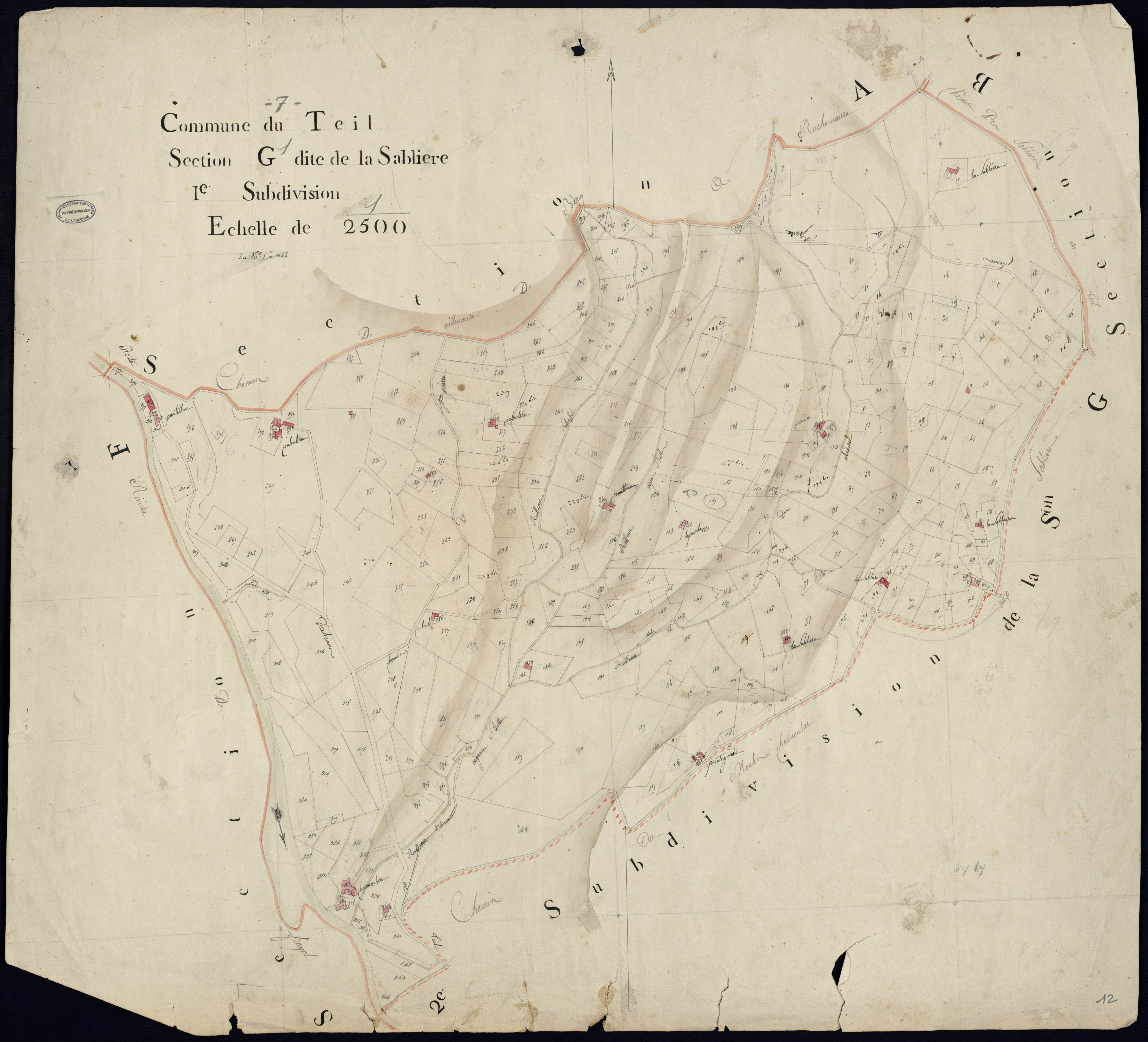 Le Teil - Section G - Feuillet 1