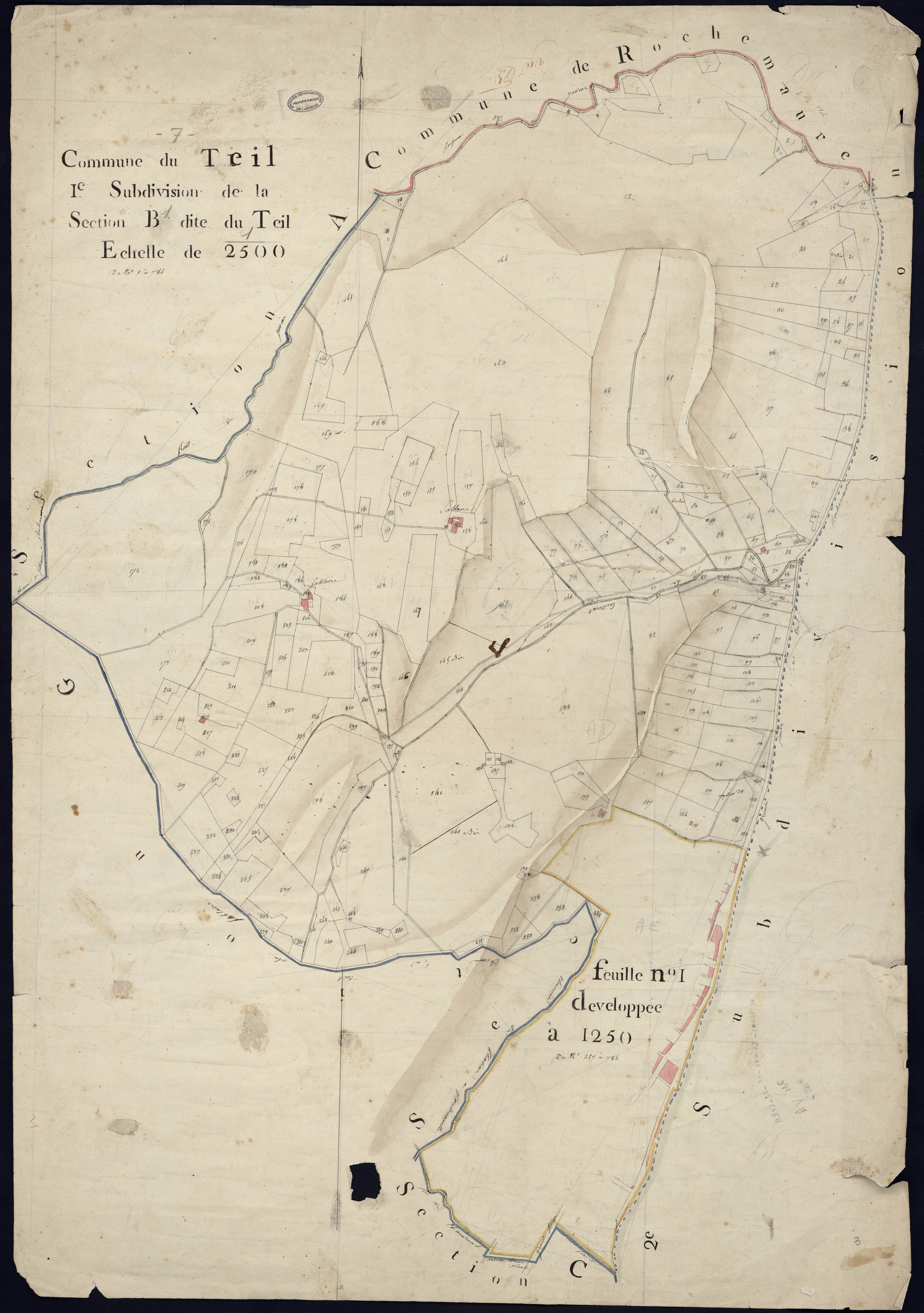 Le Teil - Section B - Feuillet 1