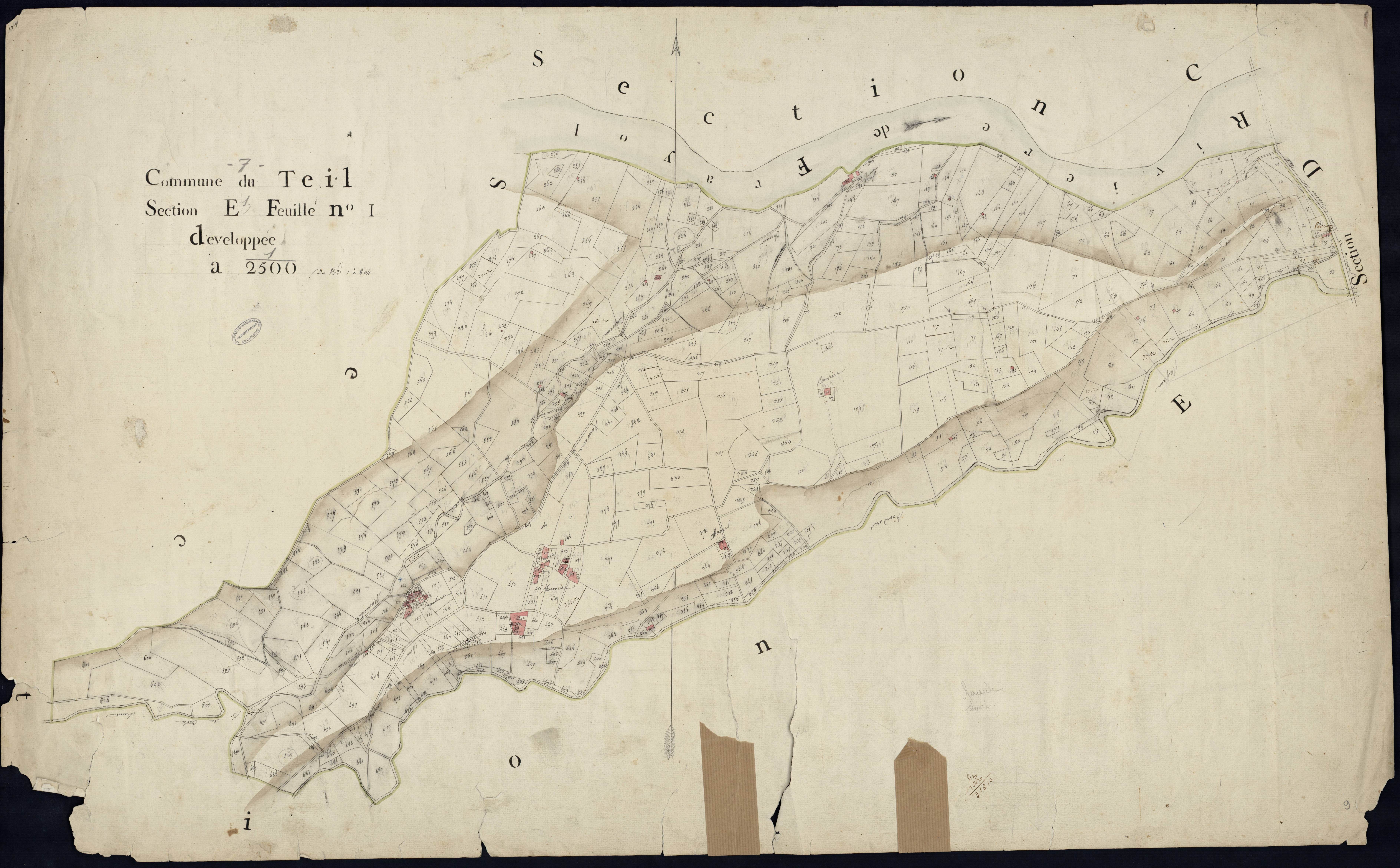 Le Teil - Section E - Feuillet 1