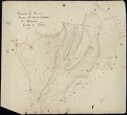 Le Teil - Section G - Feuillet 1